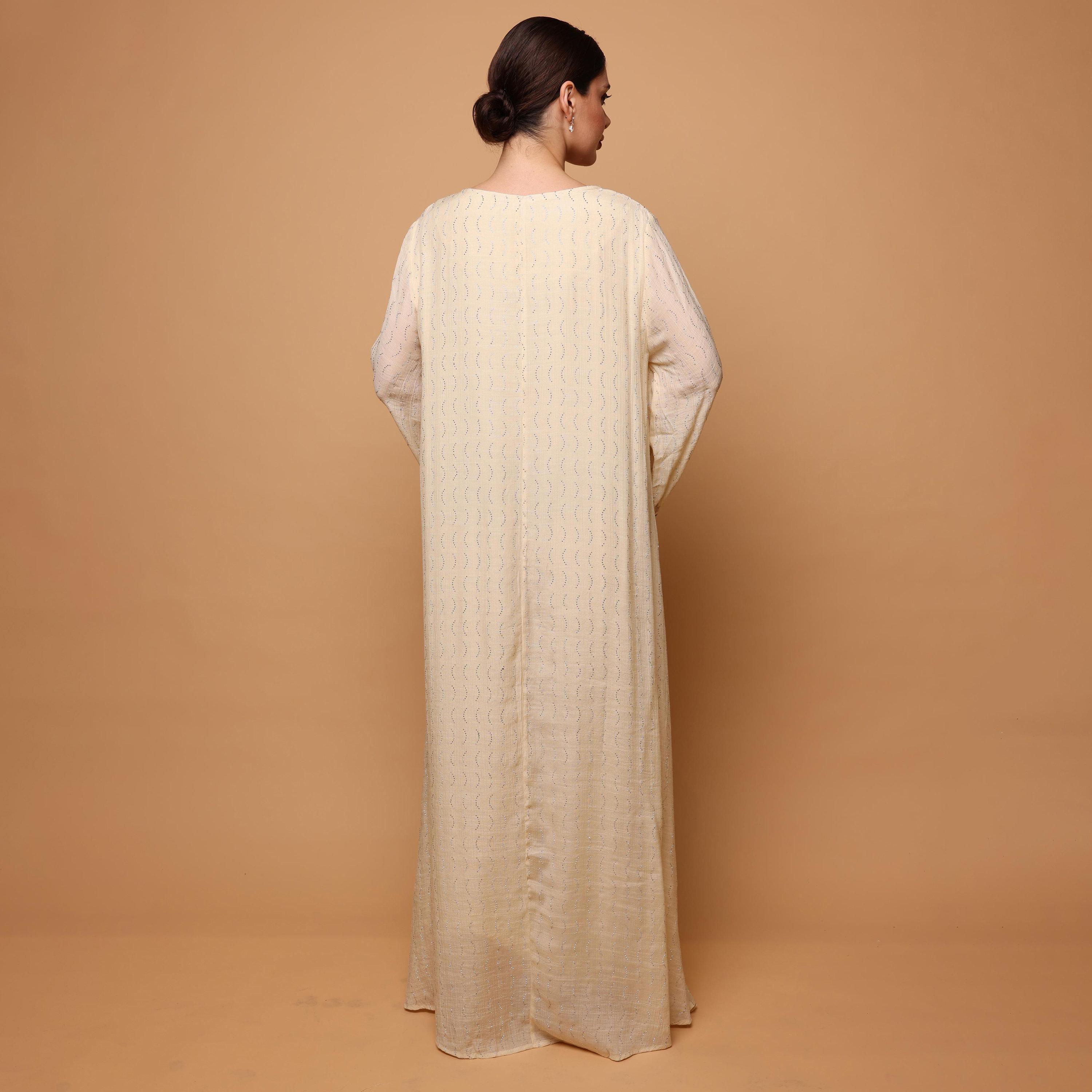 IKKXA Embroidered Flared Sleeves Women's Evening Jalabiya-women-arabicclothing-jalabiyas-image-5