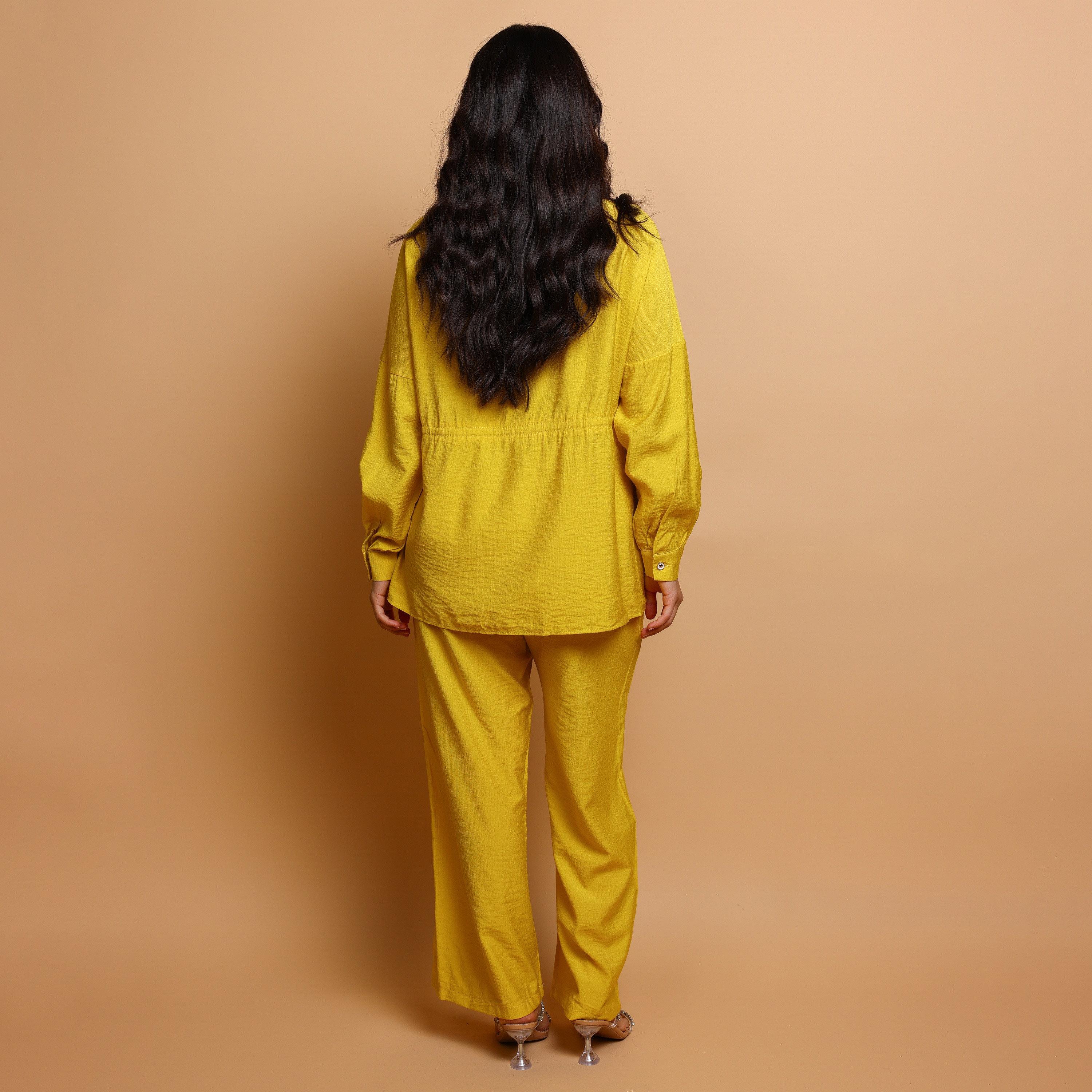 IKKXA Band Collar Women's Tunic & Pants Set-women-arabicclothing-sets-image-4
