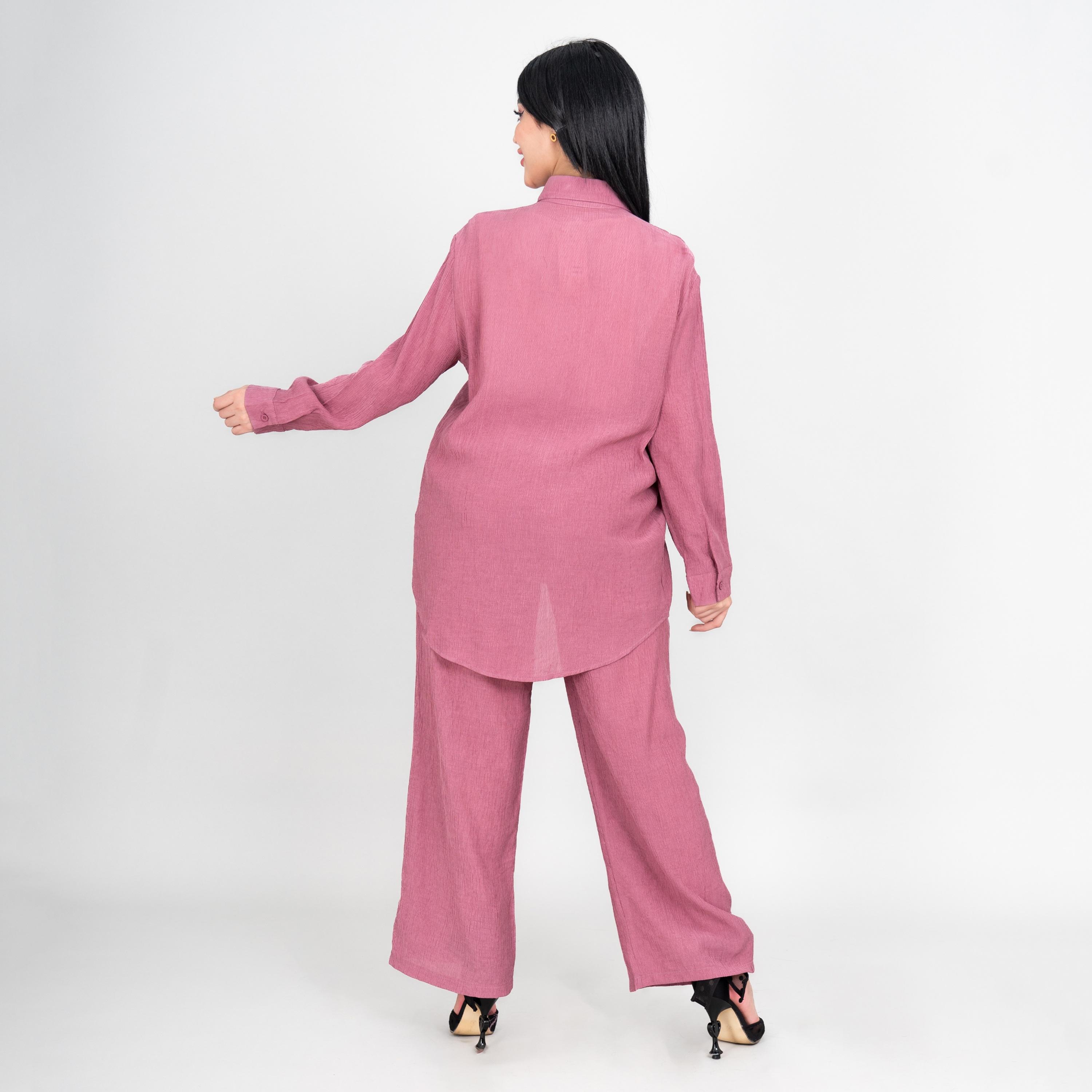 IKKXA Collared Floral Embroidered Women's Shirt & Pants Set-women-clothing-coordsets-image-8