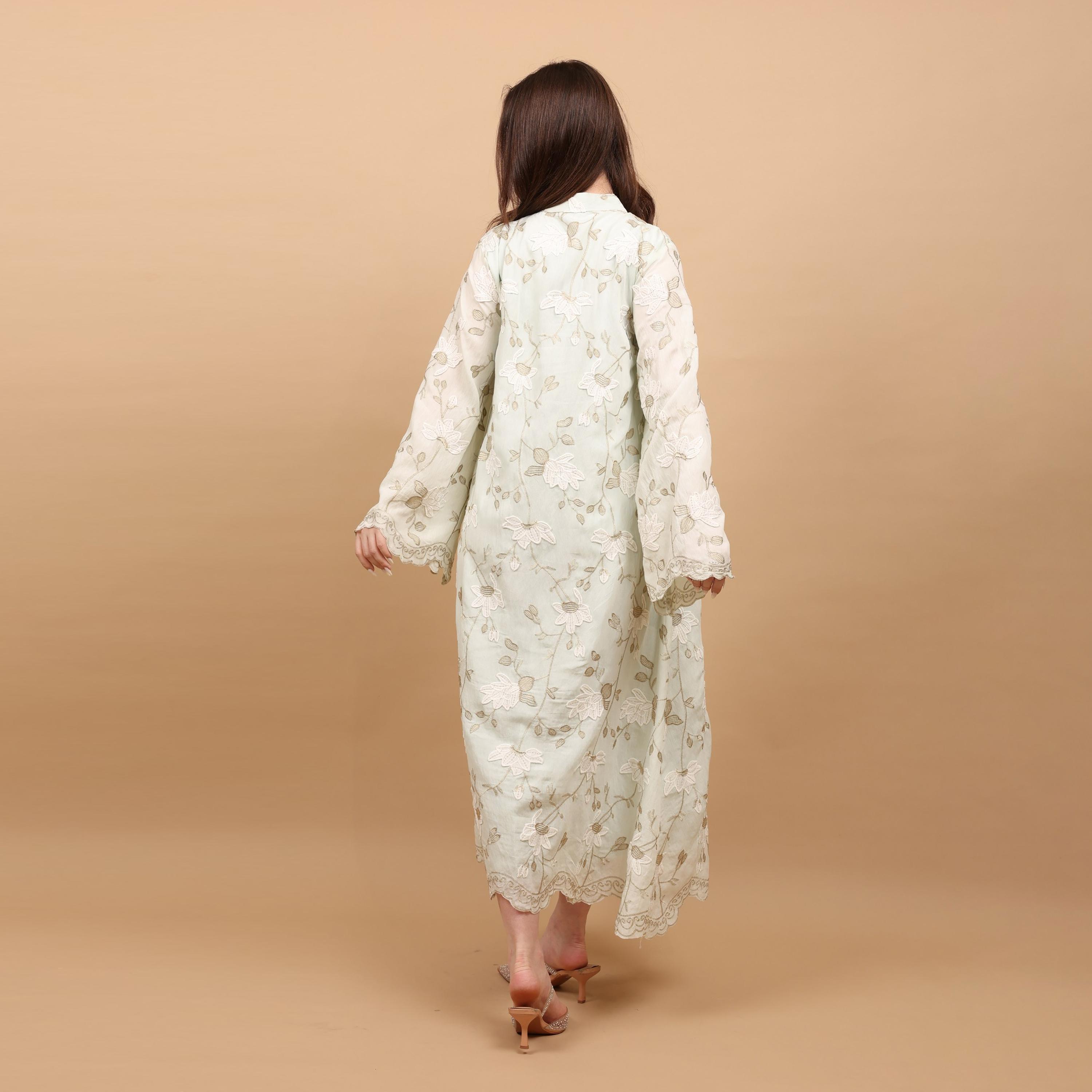 IKKXA Wide Sleeves Embroidered & Tassels Women's Evening Jalabiya-women-arabicclothing-jalabiyas-image-13