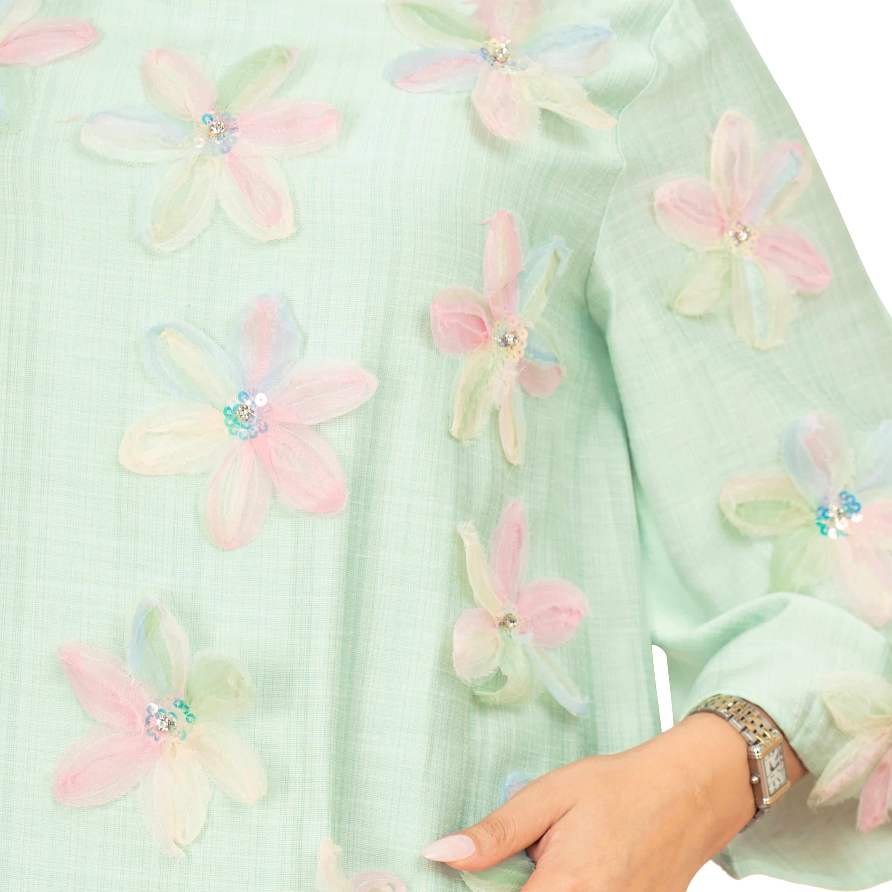 IKKXA 3D Flowers Flared Sleeves Women's Evening Jalabiya-women-arabicclothing-jalabiyas-image-6