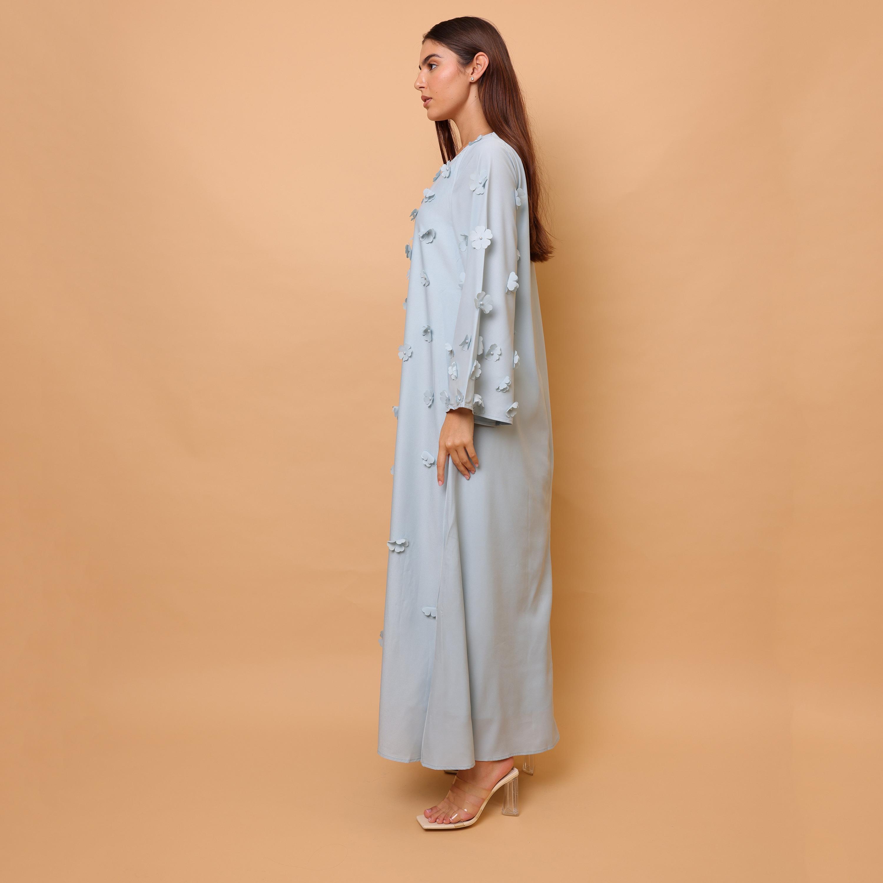 جلابية نسائية بزهور ثلاثية الأبعاد من إيككسا-women-clothing-dresses-image-7