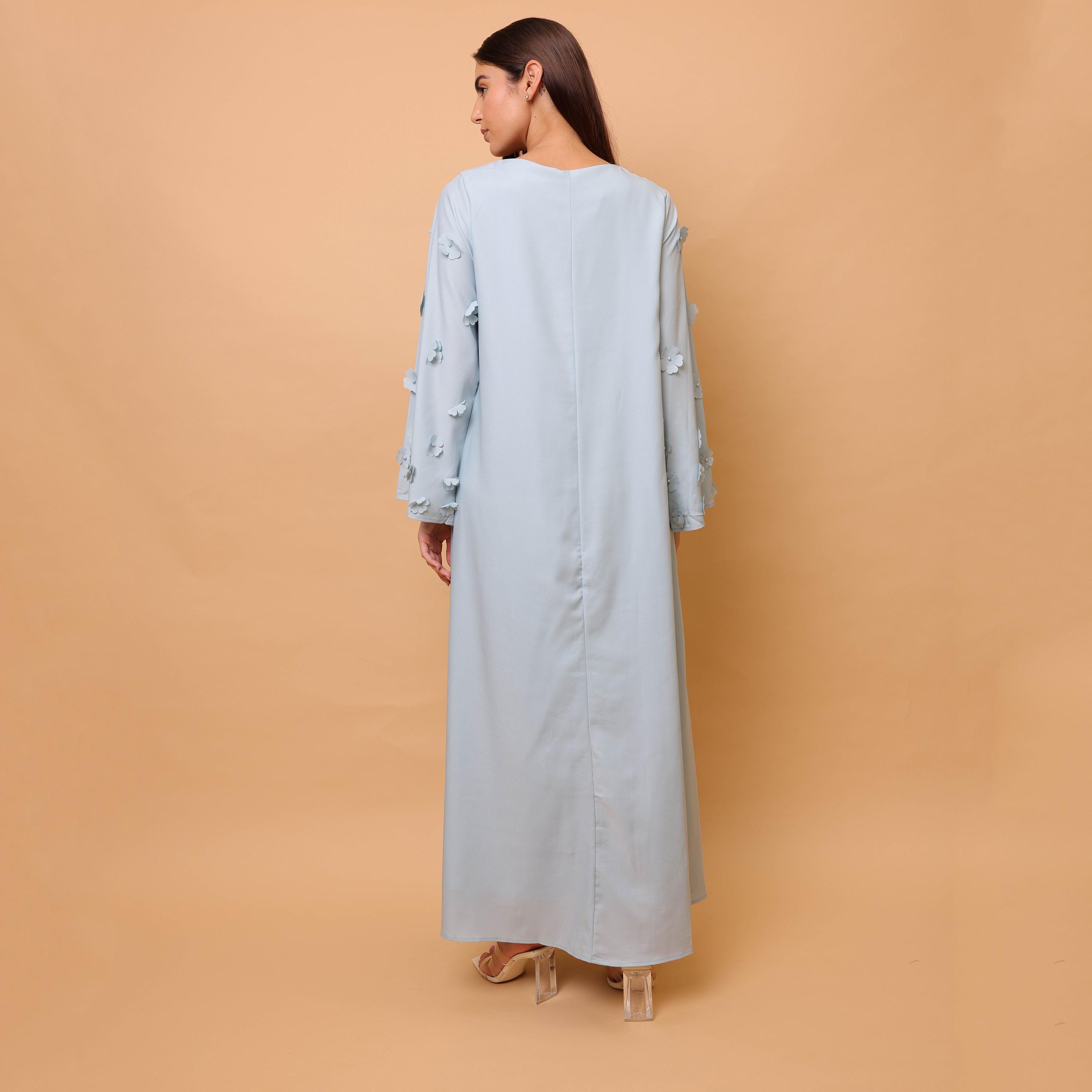 جلابية نسائية بزهور ثلاثية الأبعاد من إيككسا-women-clothing-dresses-image-8