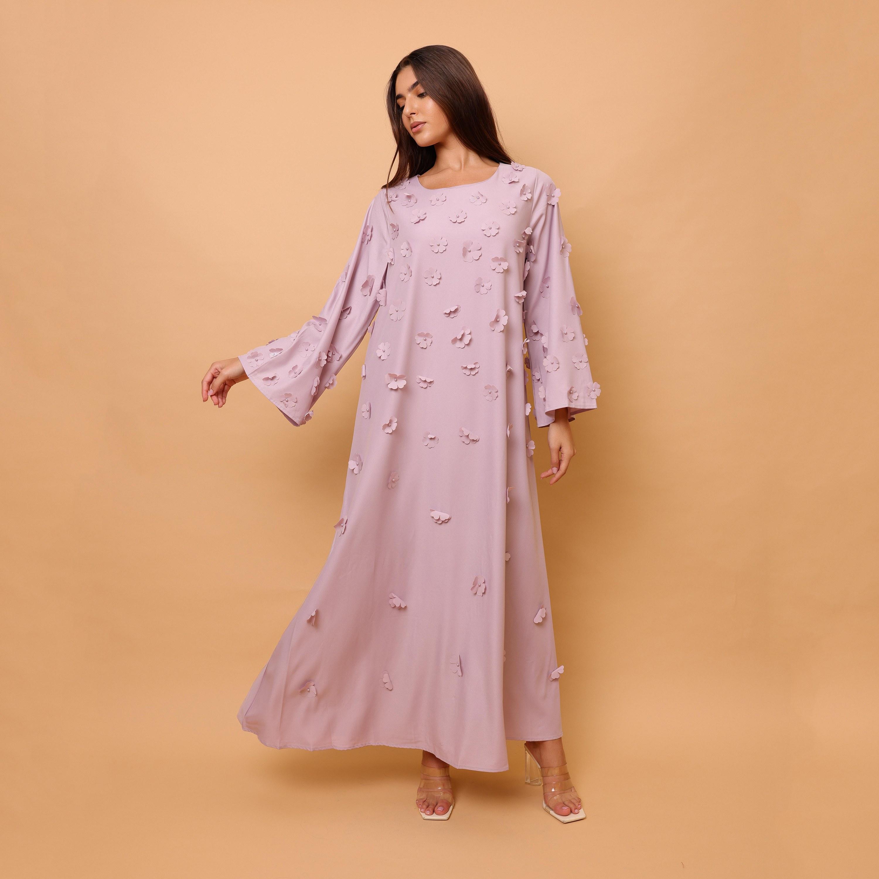 IKKXA 3D Floral Women's Jalabiya-women-clothing-dresses-image-1