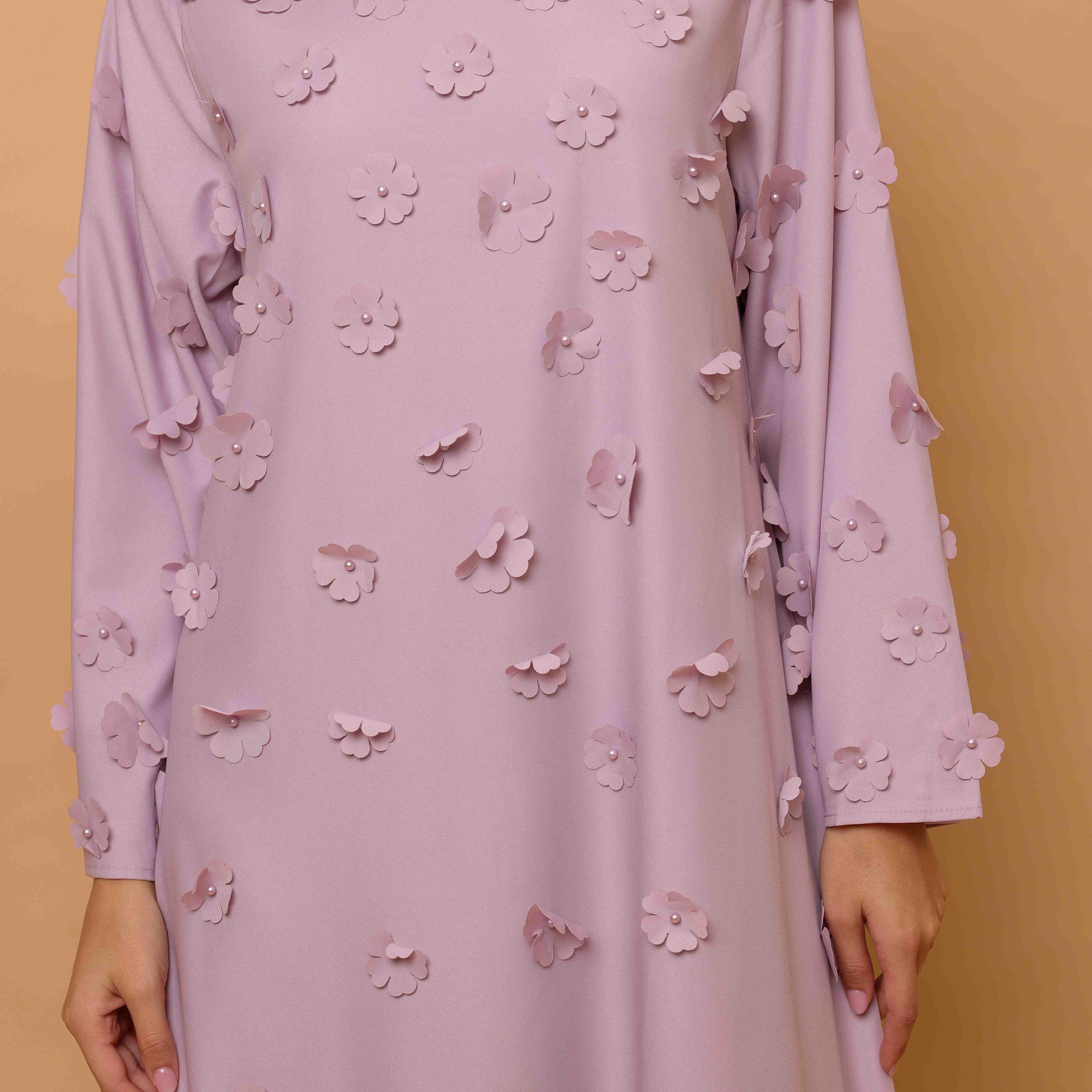 IKKXA 3D Floral Women's Jalabiya-women-clothing-dresses-image-2