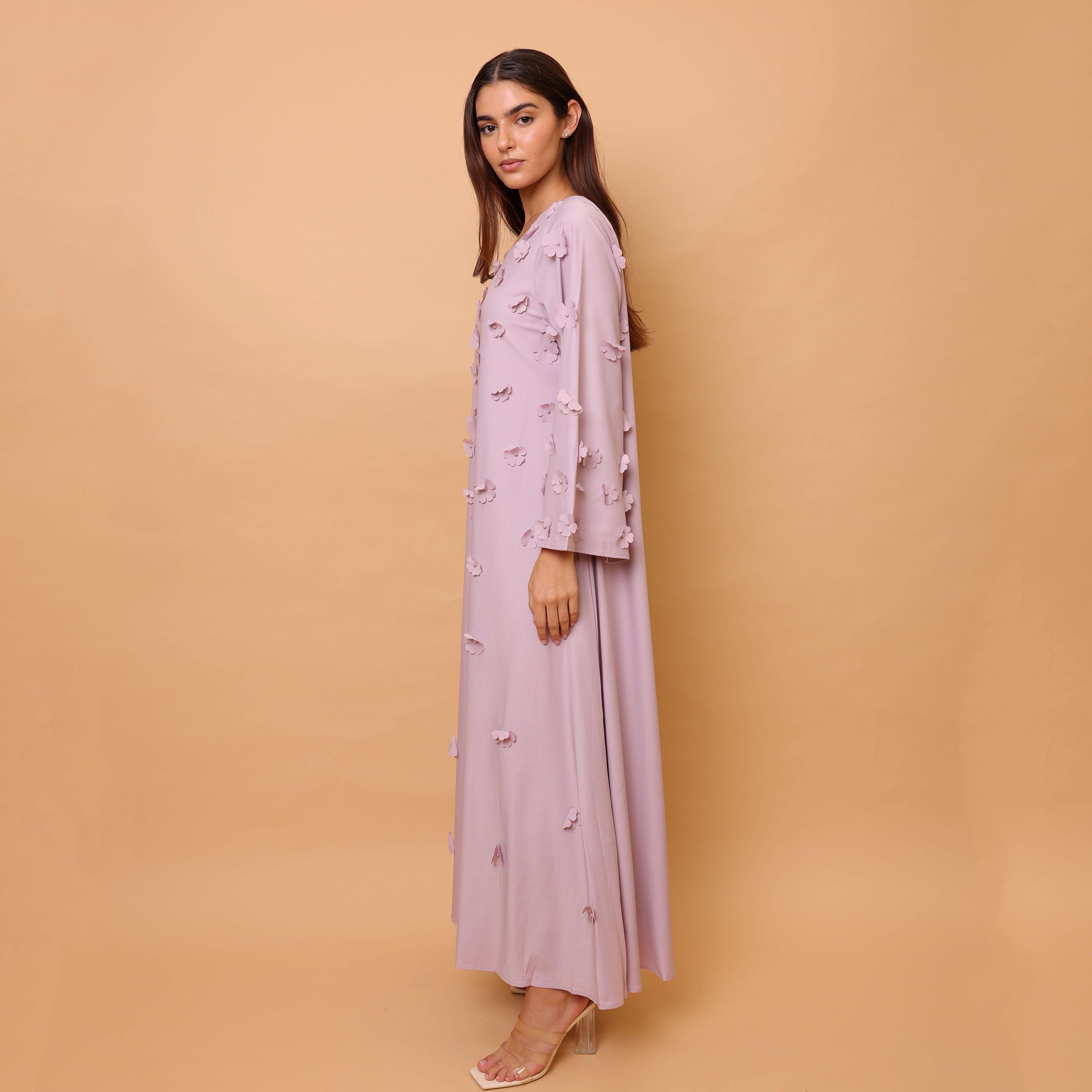 IKKXA 3D Floral Women's Jalabiya-women-clothing-dresses-image-3