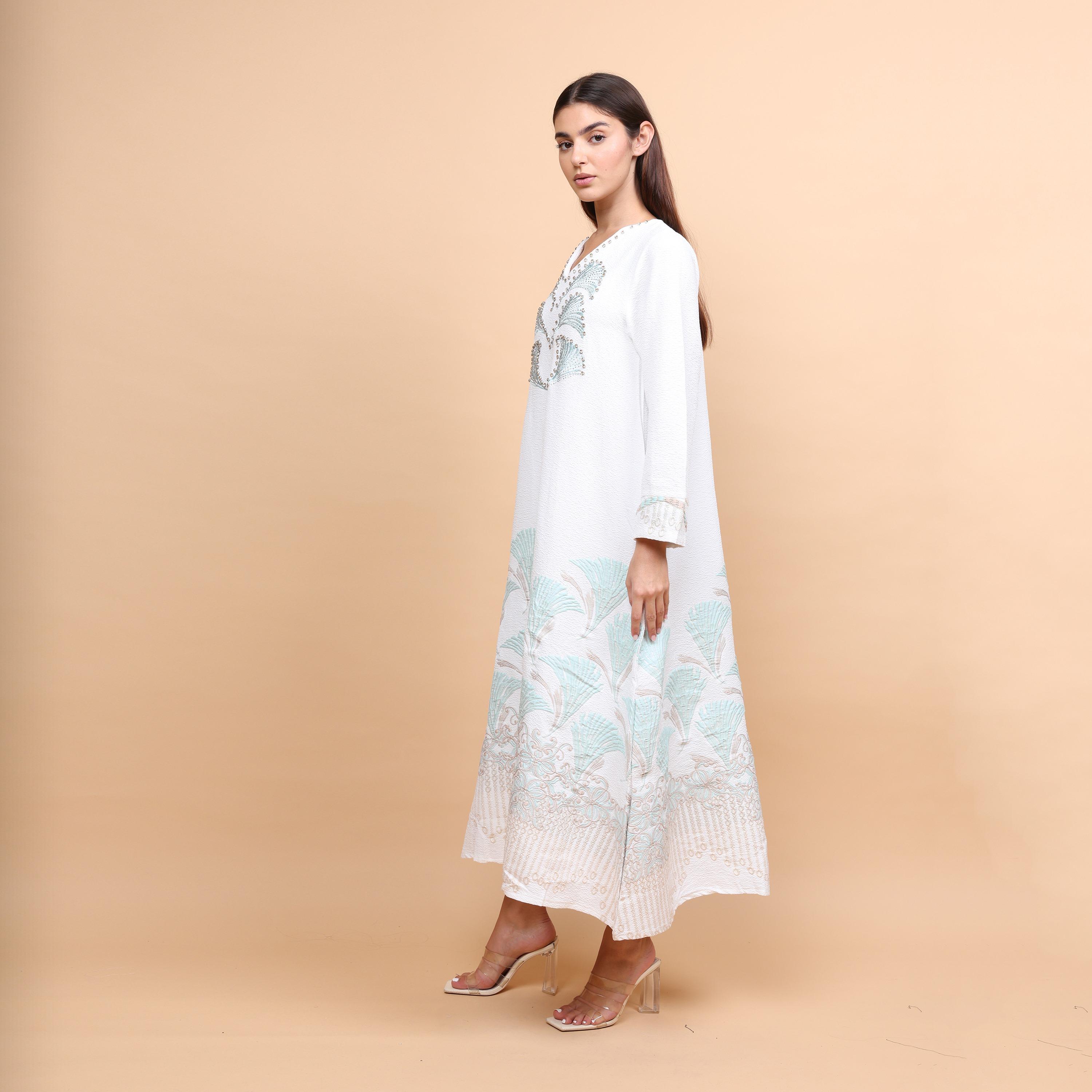 IKKXA Embroidered Women's Evening Jalabiya-women-arabicclothing-jalabiyas-image-3