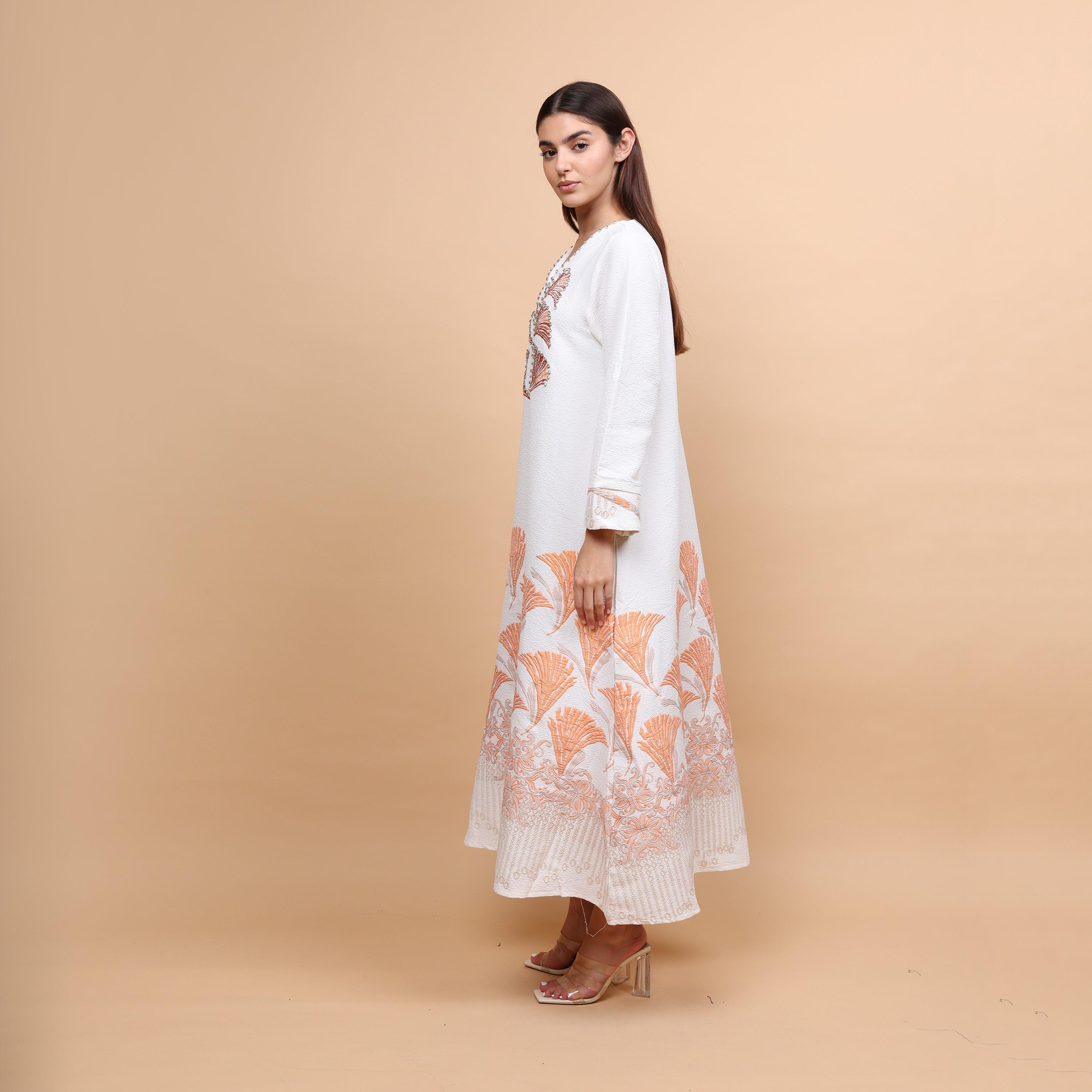 IKKXA Embroidered Women's Evening Jalabiya-women-arabicclothing-jalabiyas-image-3