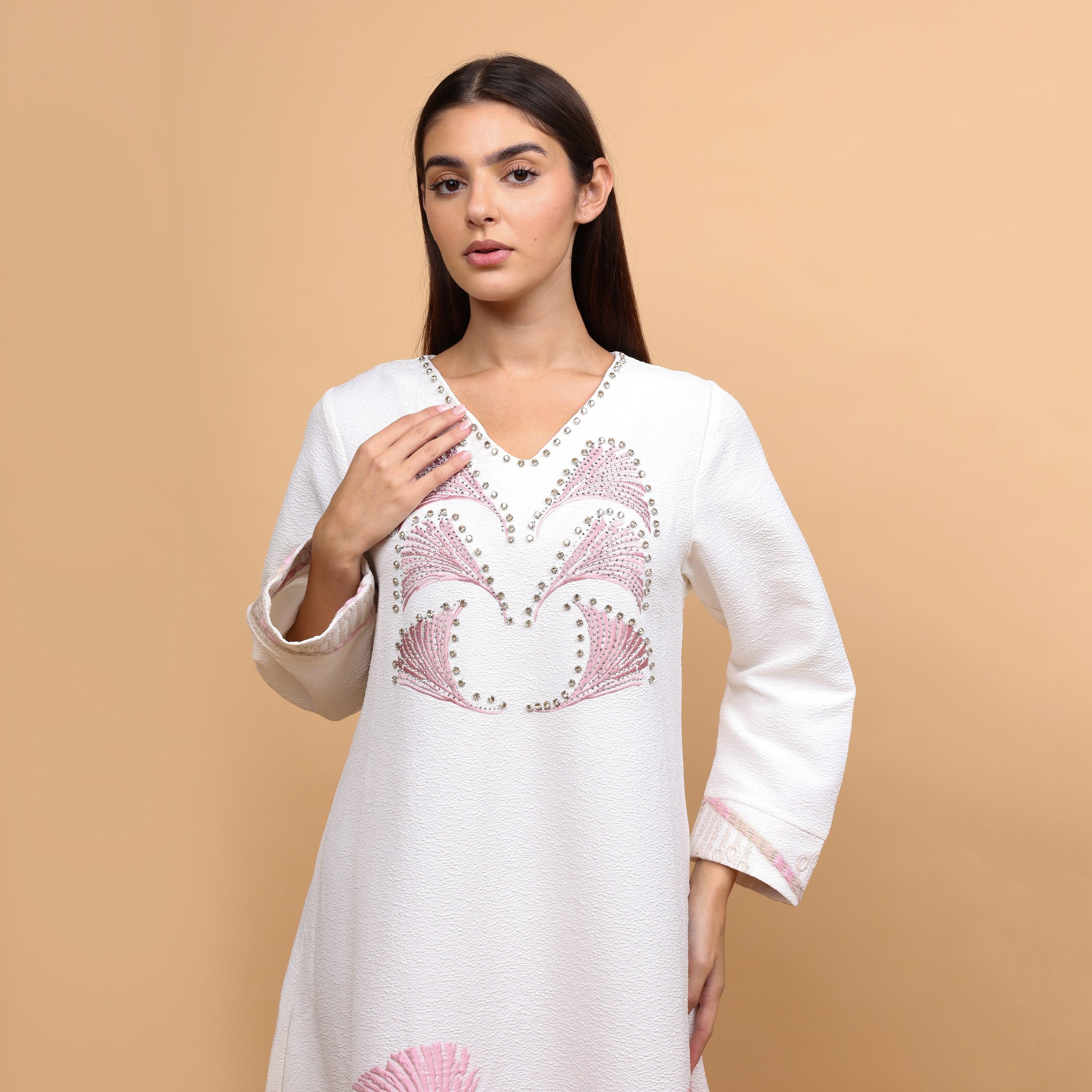 IKKXA Embroidered Women's Evening Jalabiya-women-arabicclothing-jalabiyas-image-2