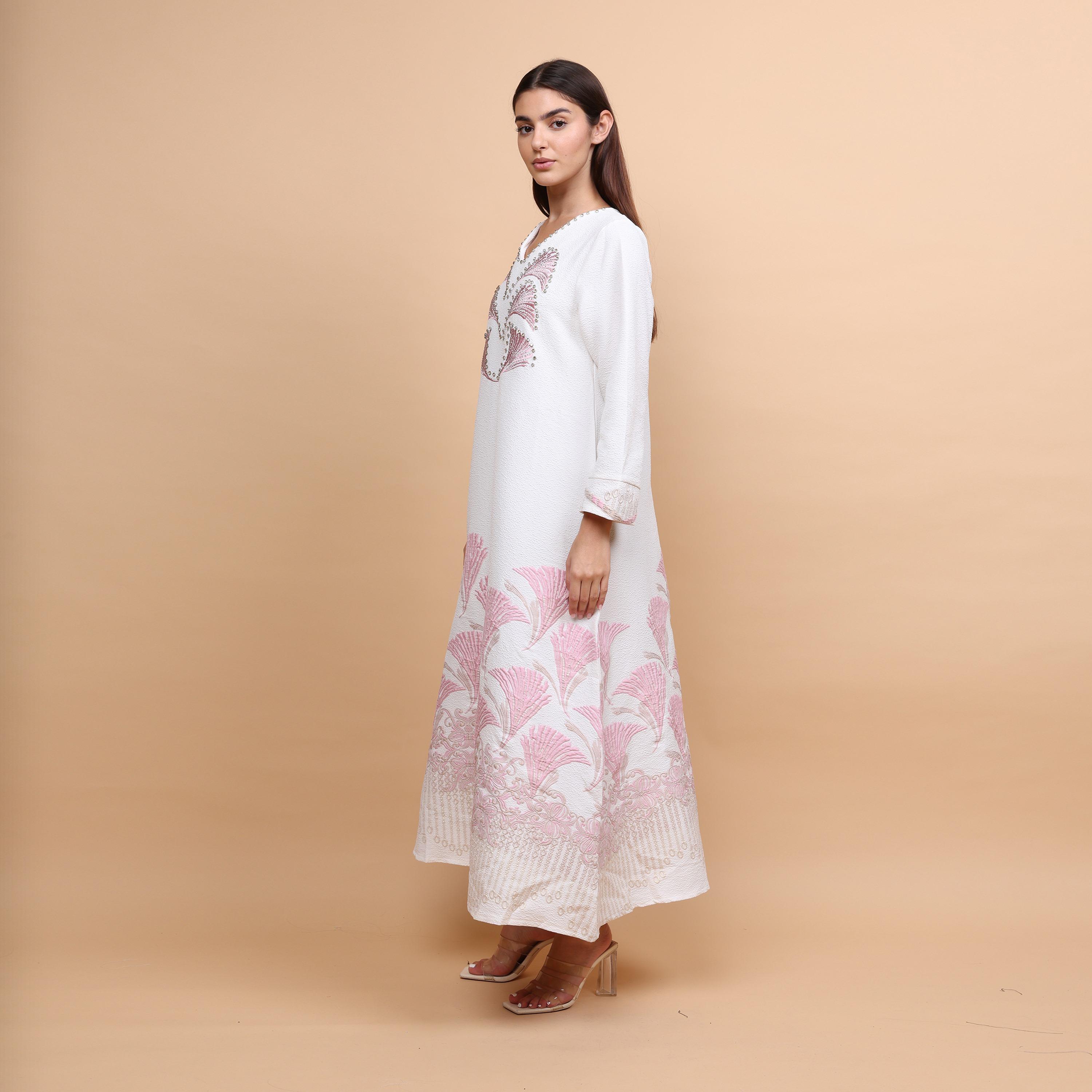 IKKXA Embroidered Women's Evening Jalabiya-women-arabicclothing-jalabiyas-image-3