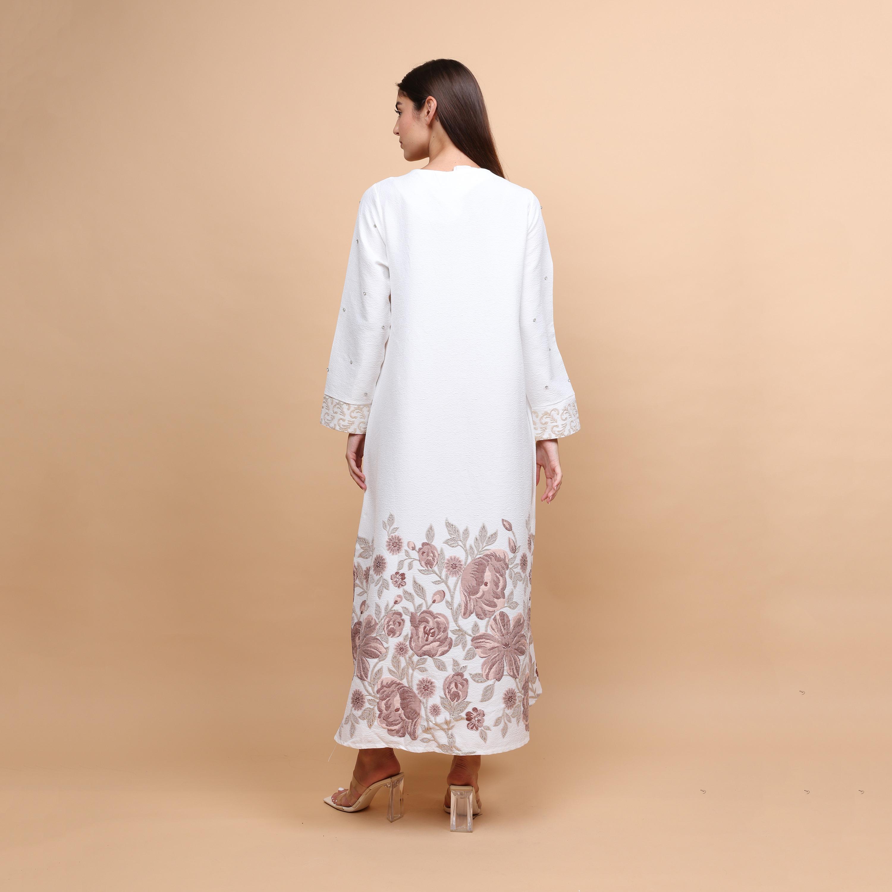 IKKXA Floral Embroidered Women's Evening Jalabiya-women-arabicclothing-jalabiyas-image-5