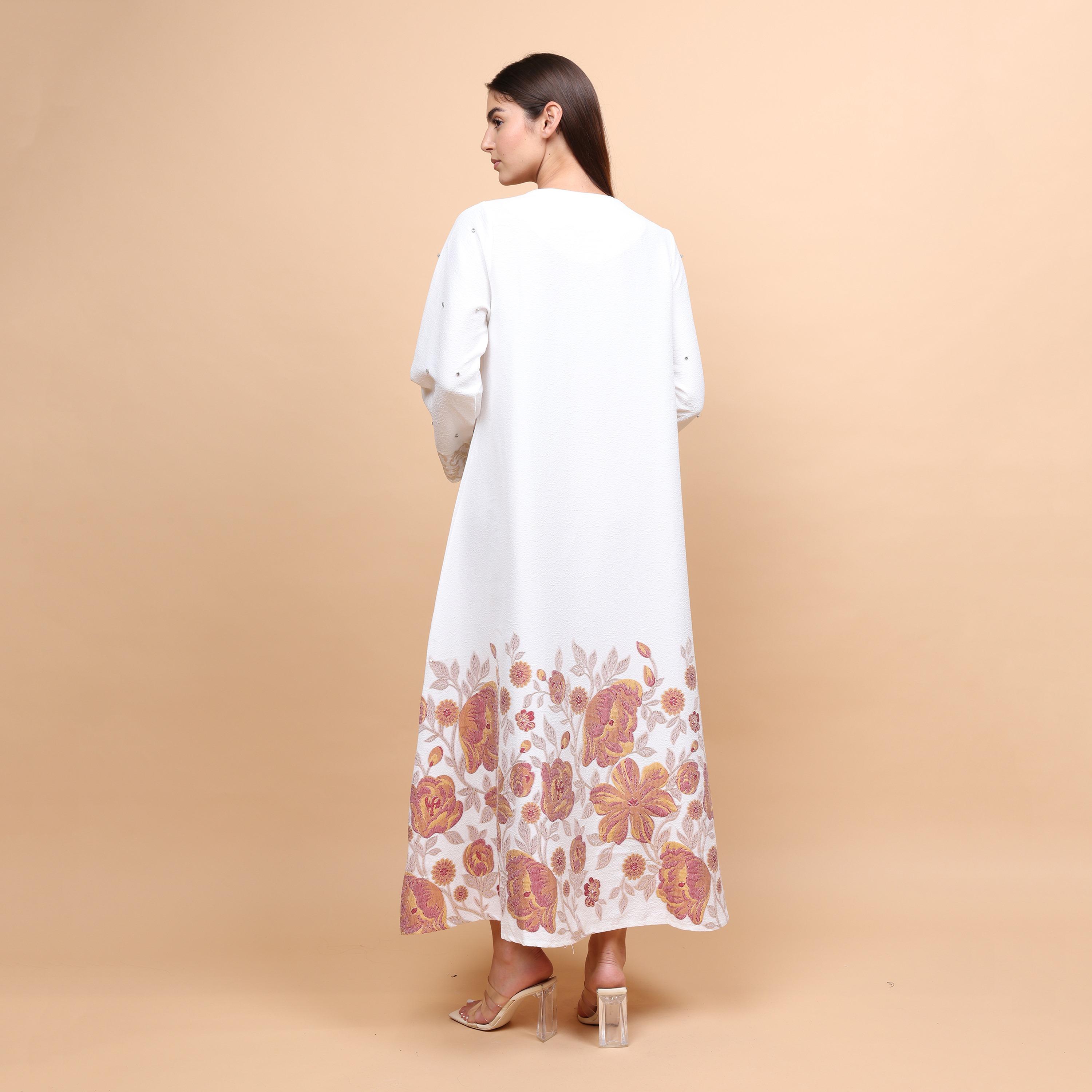 IKKXA Floral Embroidered Women's Evening Jalabiya-women-arabicclothing-jalabiyas-image-4