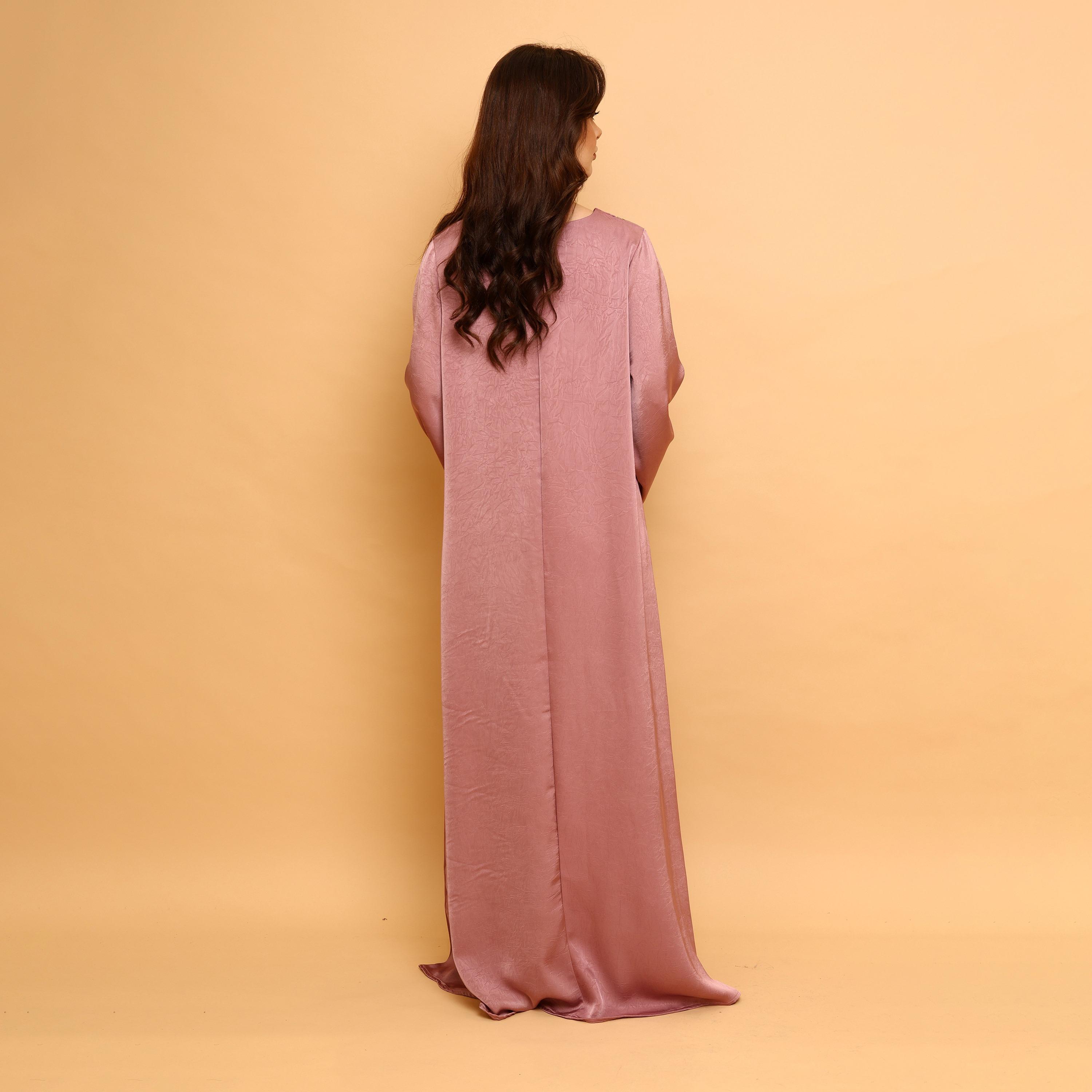 IKKXA Embroidered Yoke Wide Sleeves Women's Evening Flared Jalabiya-women-arabicclothing-jalabiyas-image-5
