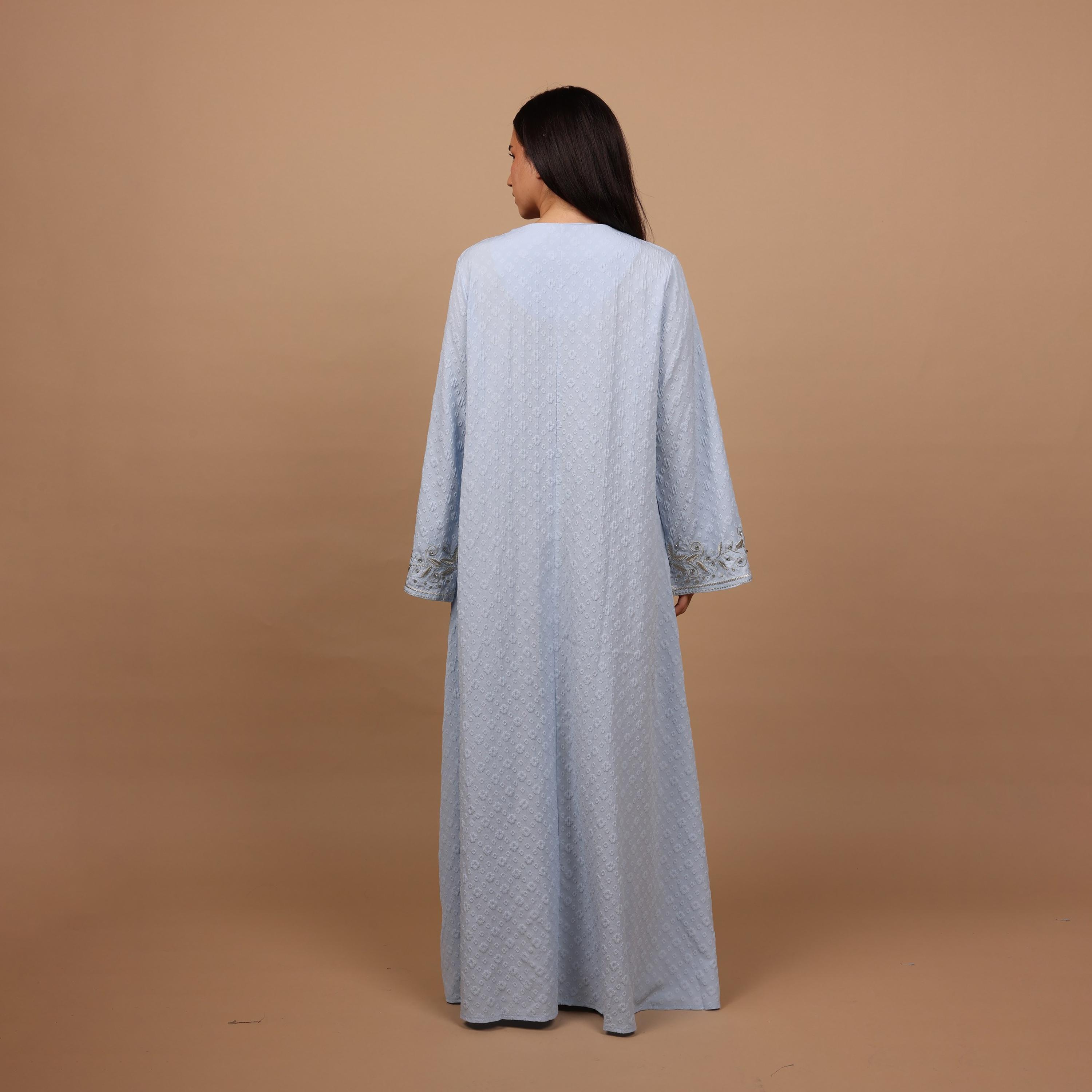 IKKXA Embroidered Flared Sleeves Women's Evening Jalabiya-women-arabicclothing-jalabiyas-image-4
