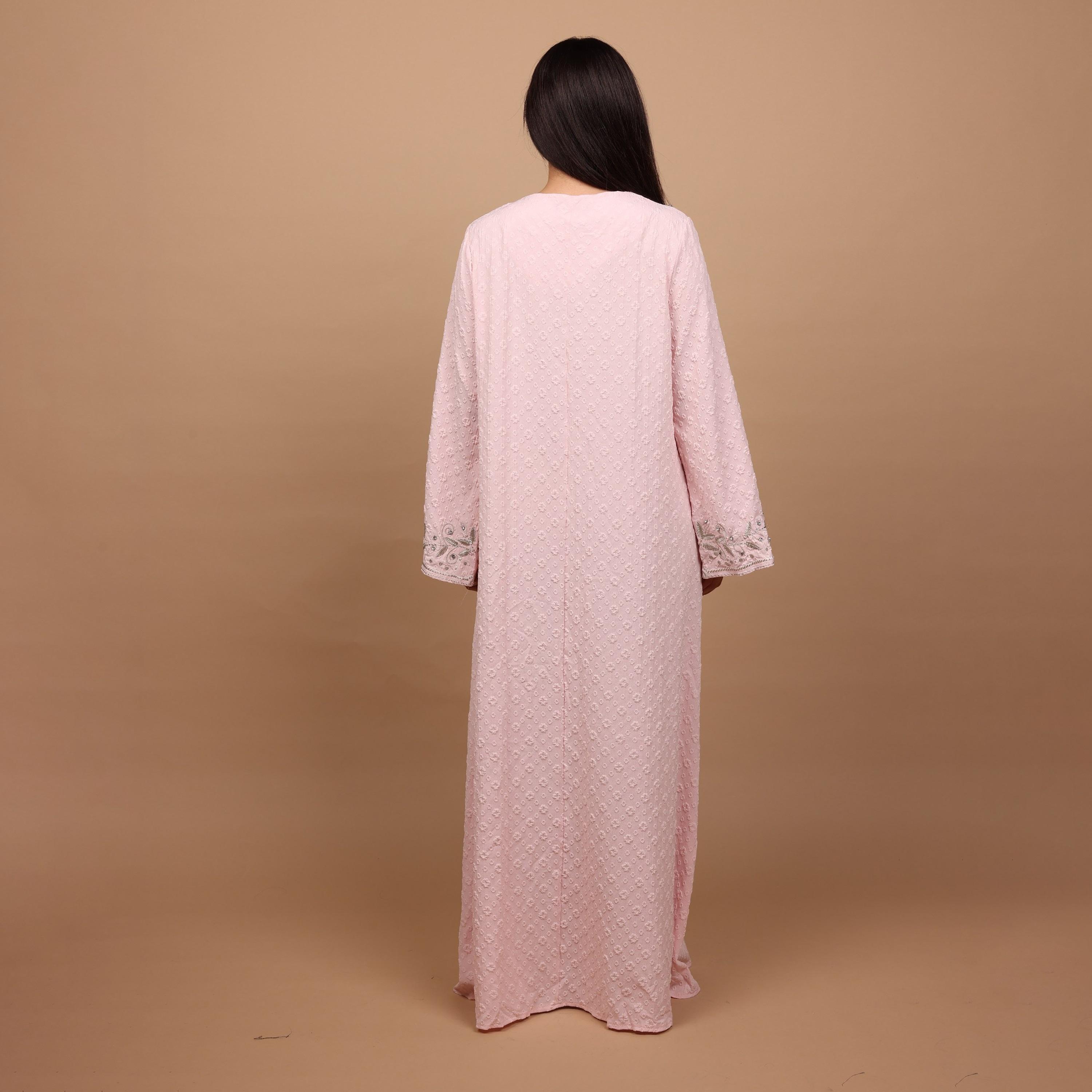 IKKXA Embroidered Flared Sleeves Women's Evening Jalabiya-women-arabicclothing-jalabiyas-image-3