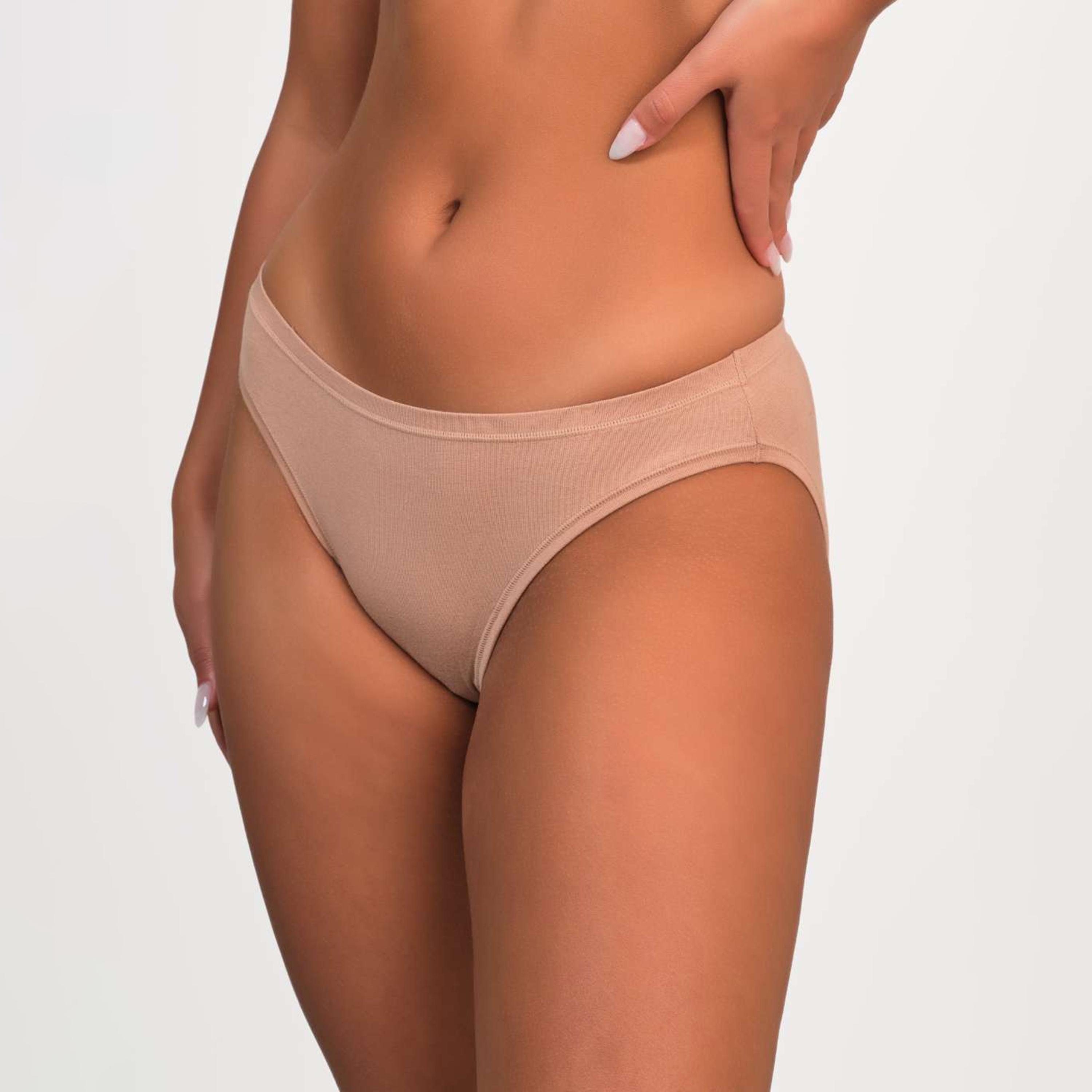 Isla & Evie Everyday Plain Medium Coverage Women's Bikini Panty-women-clothing-lingerie-panties-image-2