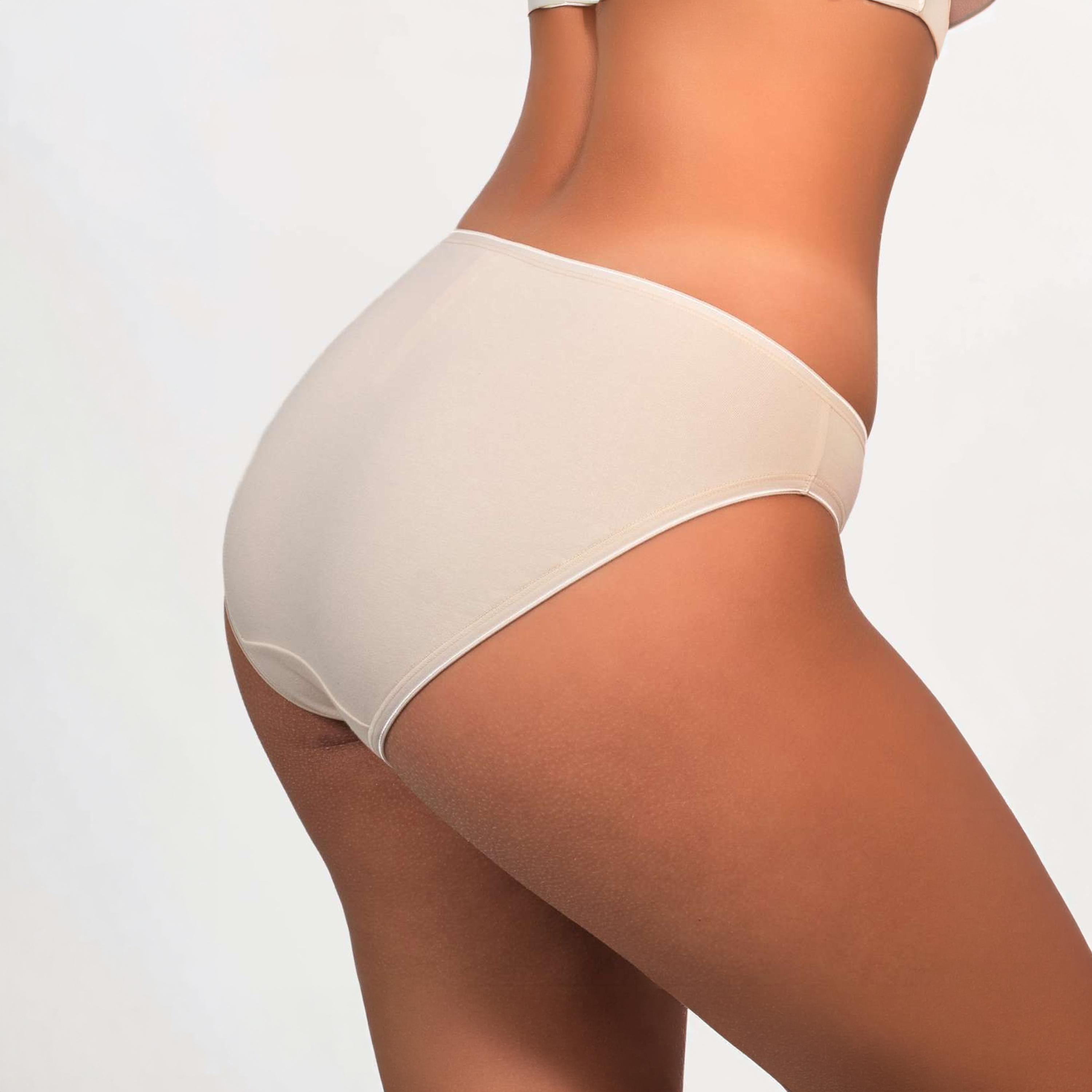 Isla & Evie Everyday Plain Medium Coverage Women's Bikini Panty-women-clothing-lingerie-panties-image-3