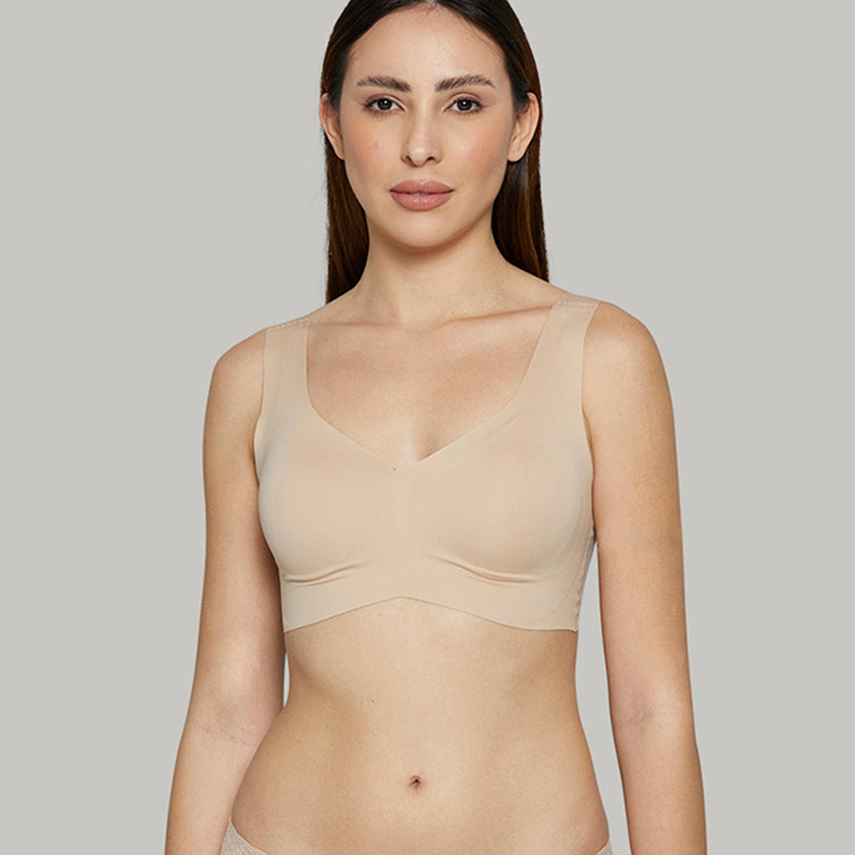 حمالة صدر نسائية مبطنة بدعم متوسط بدون سلك من إيسلا اند إيفي-women-clothing-lingerie-bras-image-2