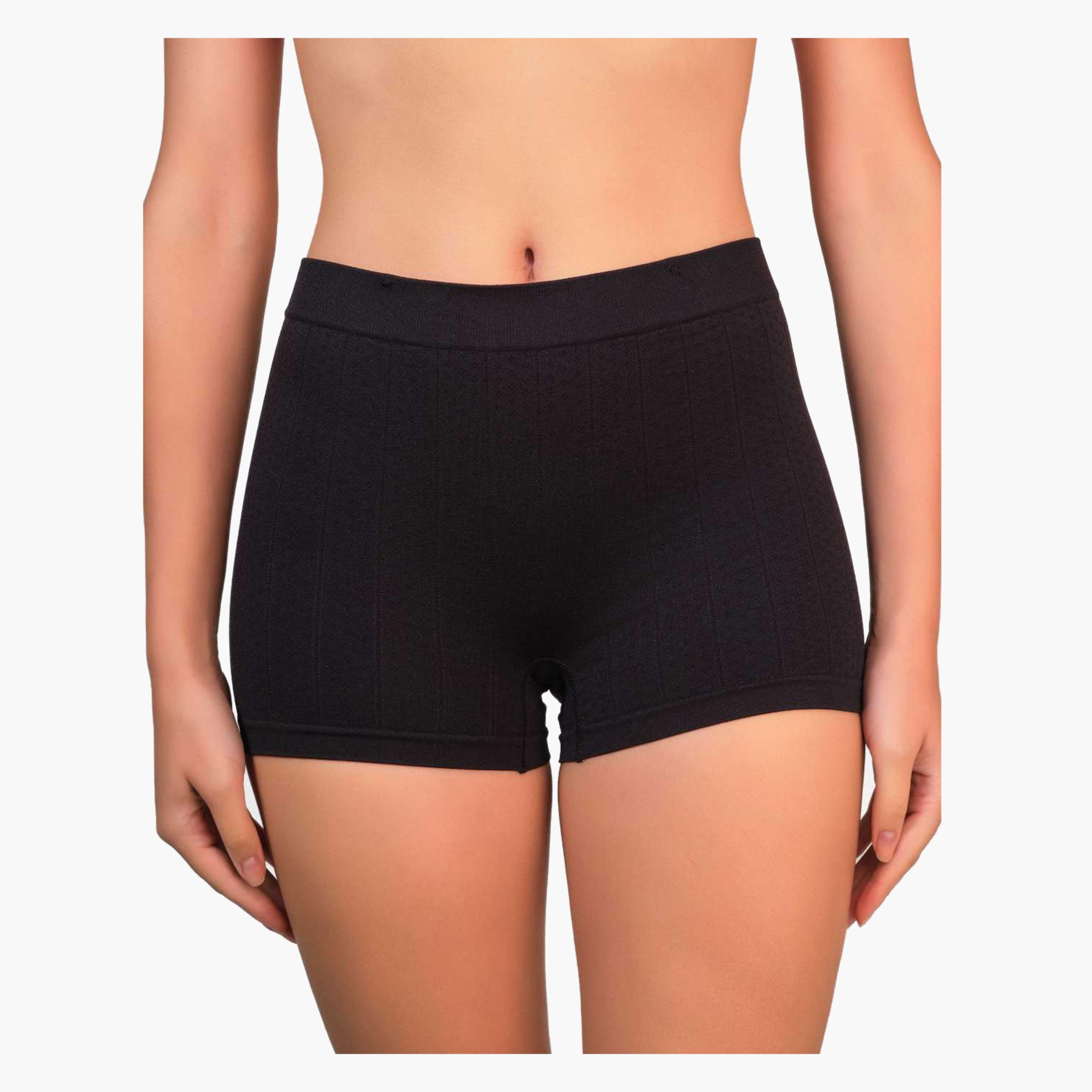 Isla & Evie Trendy Full Coverage Women's Boyshort Panties-women-clothing-lingerie-panties-image-1
