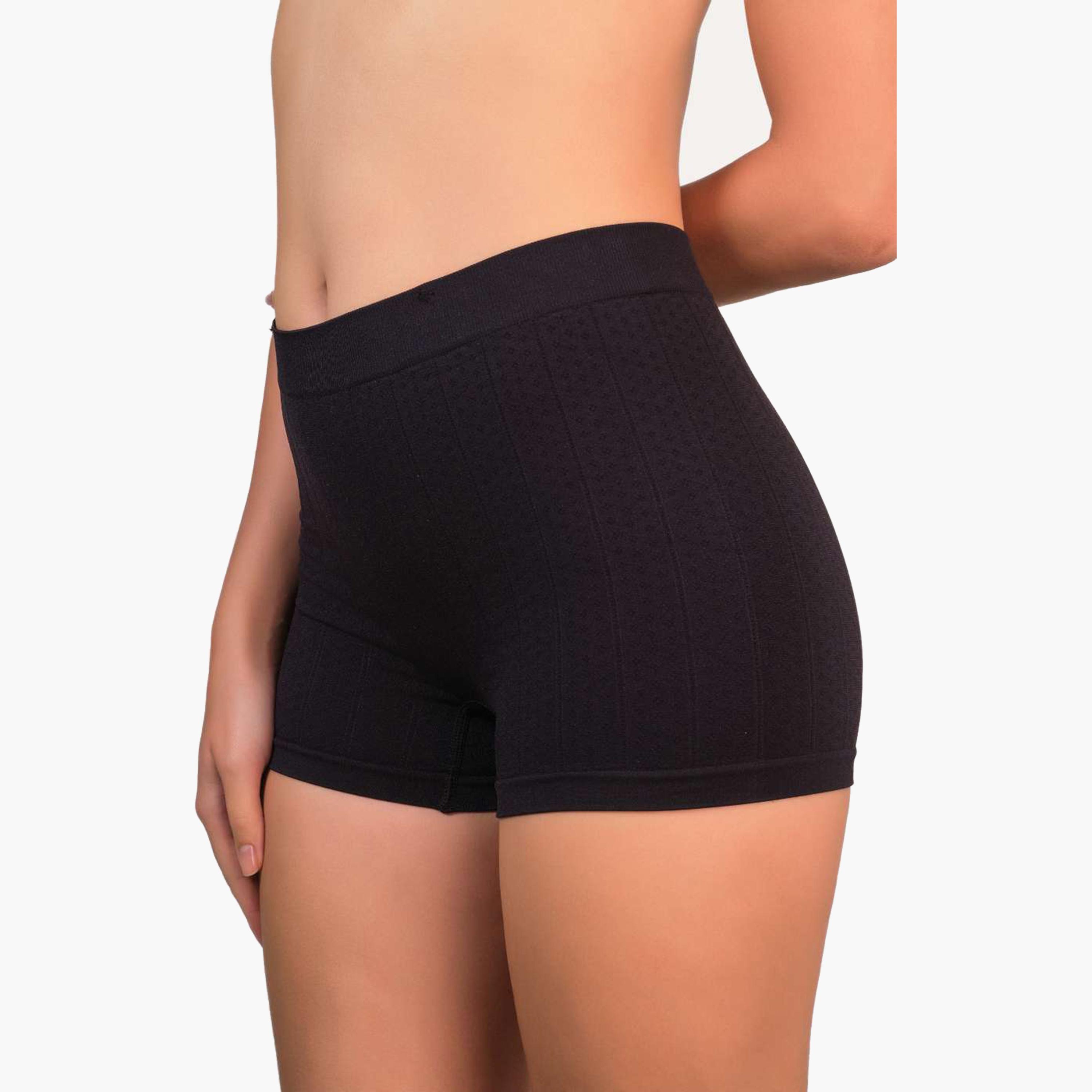 Isla & Evie Trendy Full Coverage Women's Boyshort Panties-women-clothing-lingerie-panties-image-2