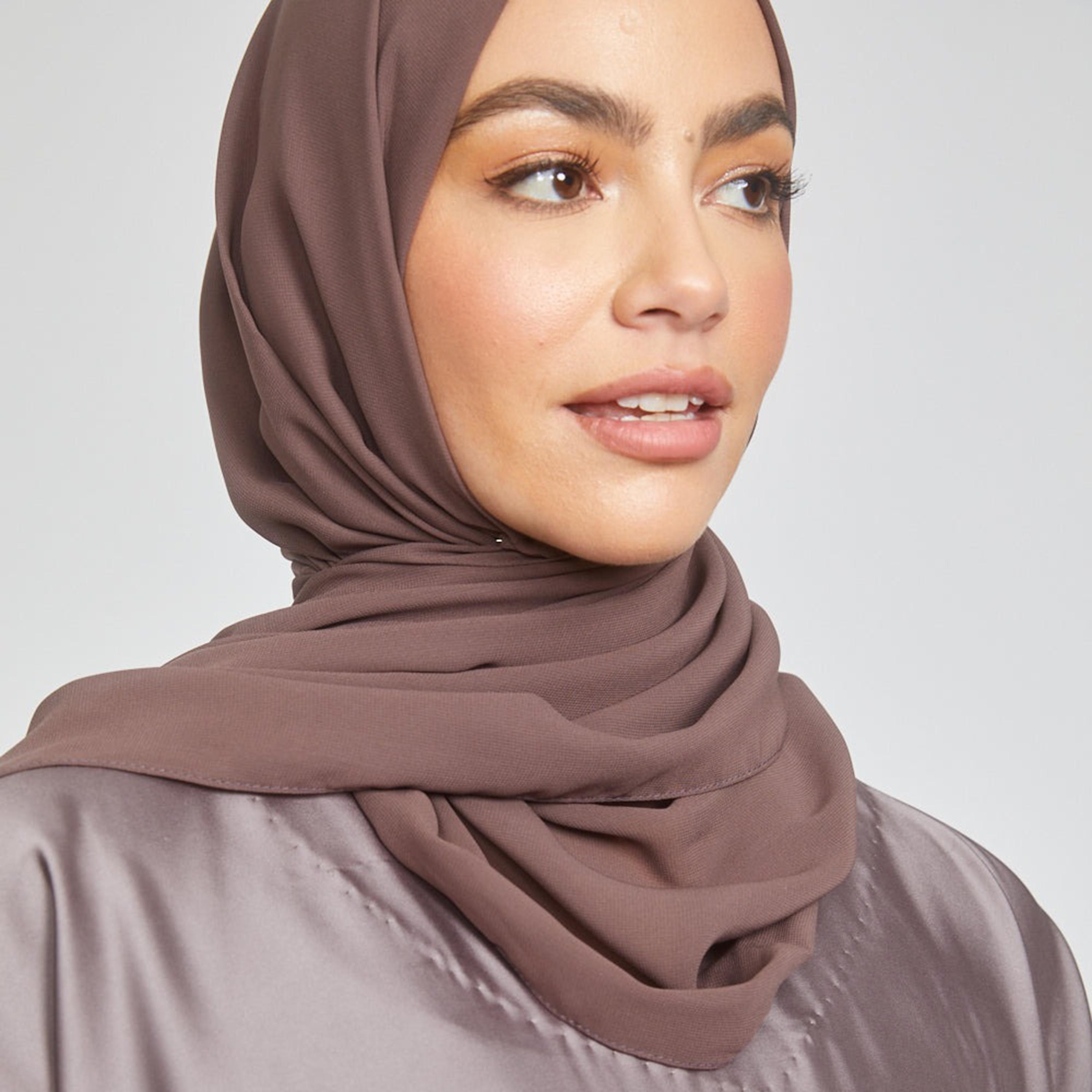 Nukhbaa Grey Nida Abaya Inner Dress-women-arabicclothing-abayainner-image-2