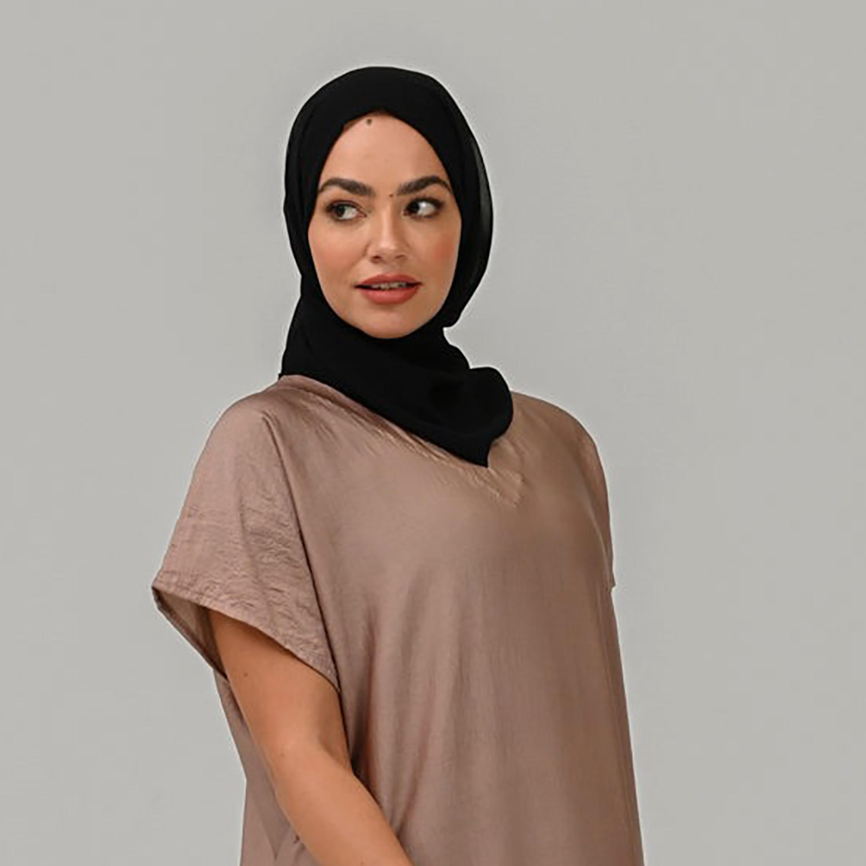 Nukhbaa Brown Nida Abaya Inner Dress-women-arabicclothing-abayainner-image-2