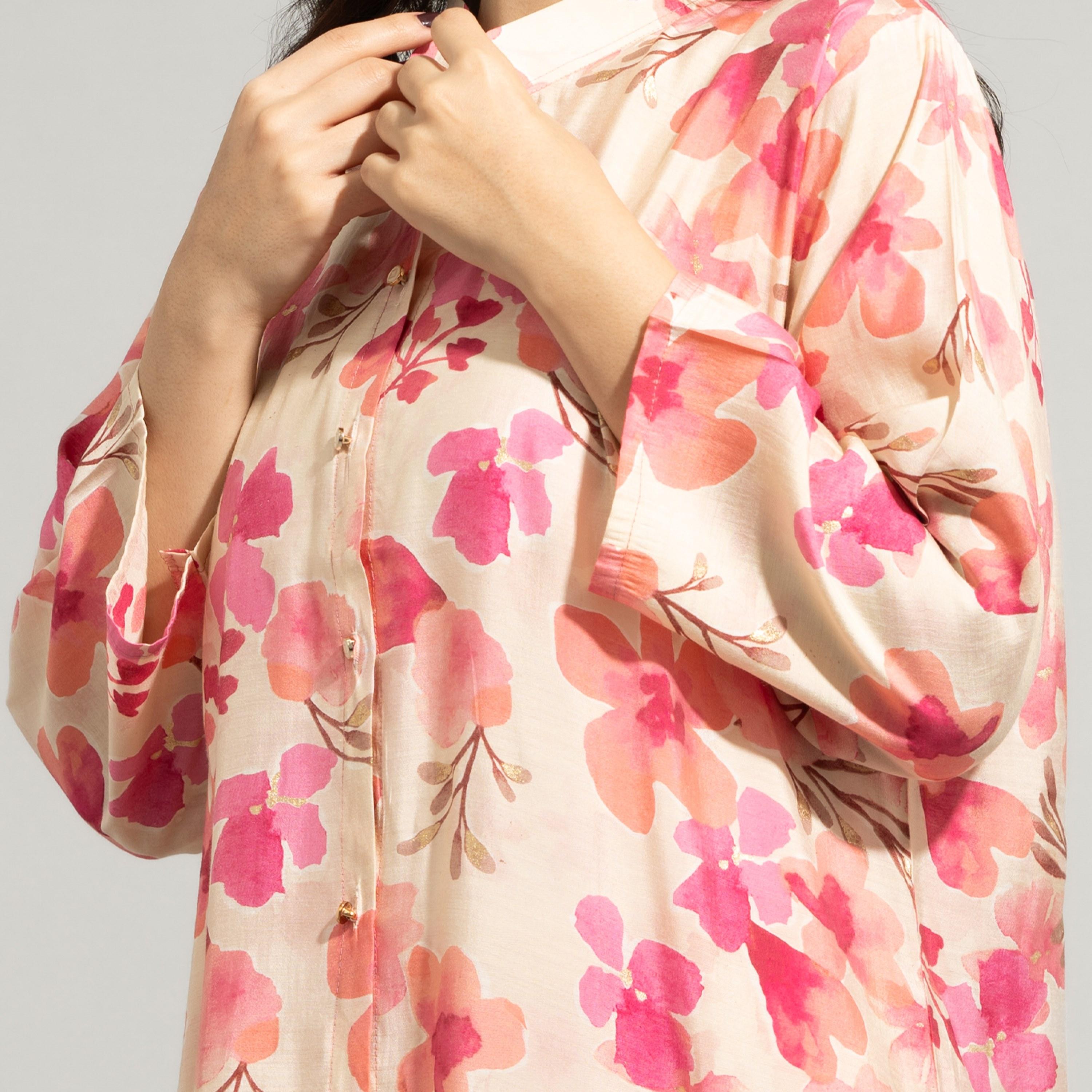 طقم بنجابي نسائي احتفالي مكون من قطعتين برقبة ماندرين ومزين بالزهور من إككسا-women-arabicclothing-sets-image-7