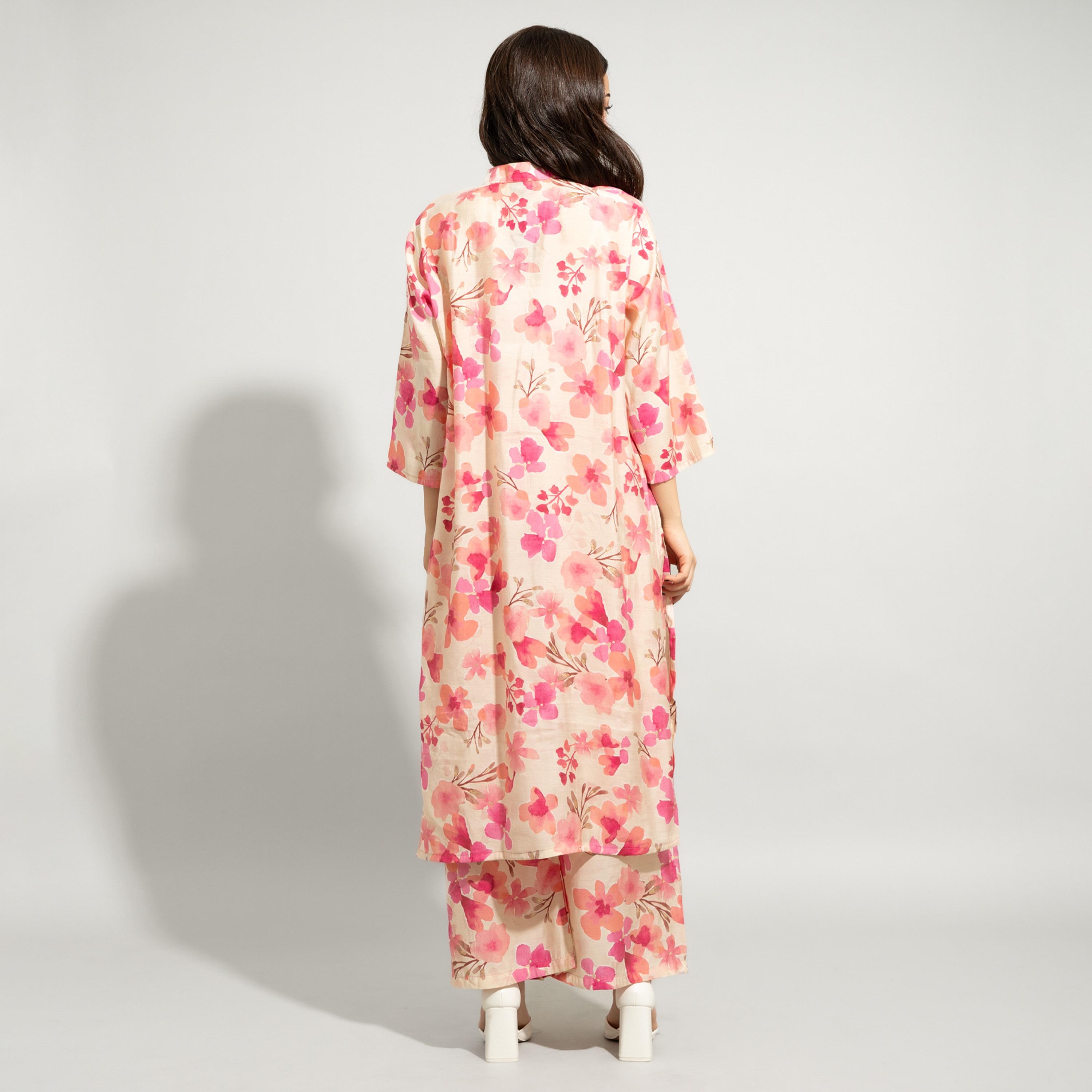 طقم بنجابي نسائي احتفالي مكون من قطعتين برقبة ماندرين ومزين بالزهور من إككسا-women-arabicclothing-sets-image-9