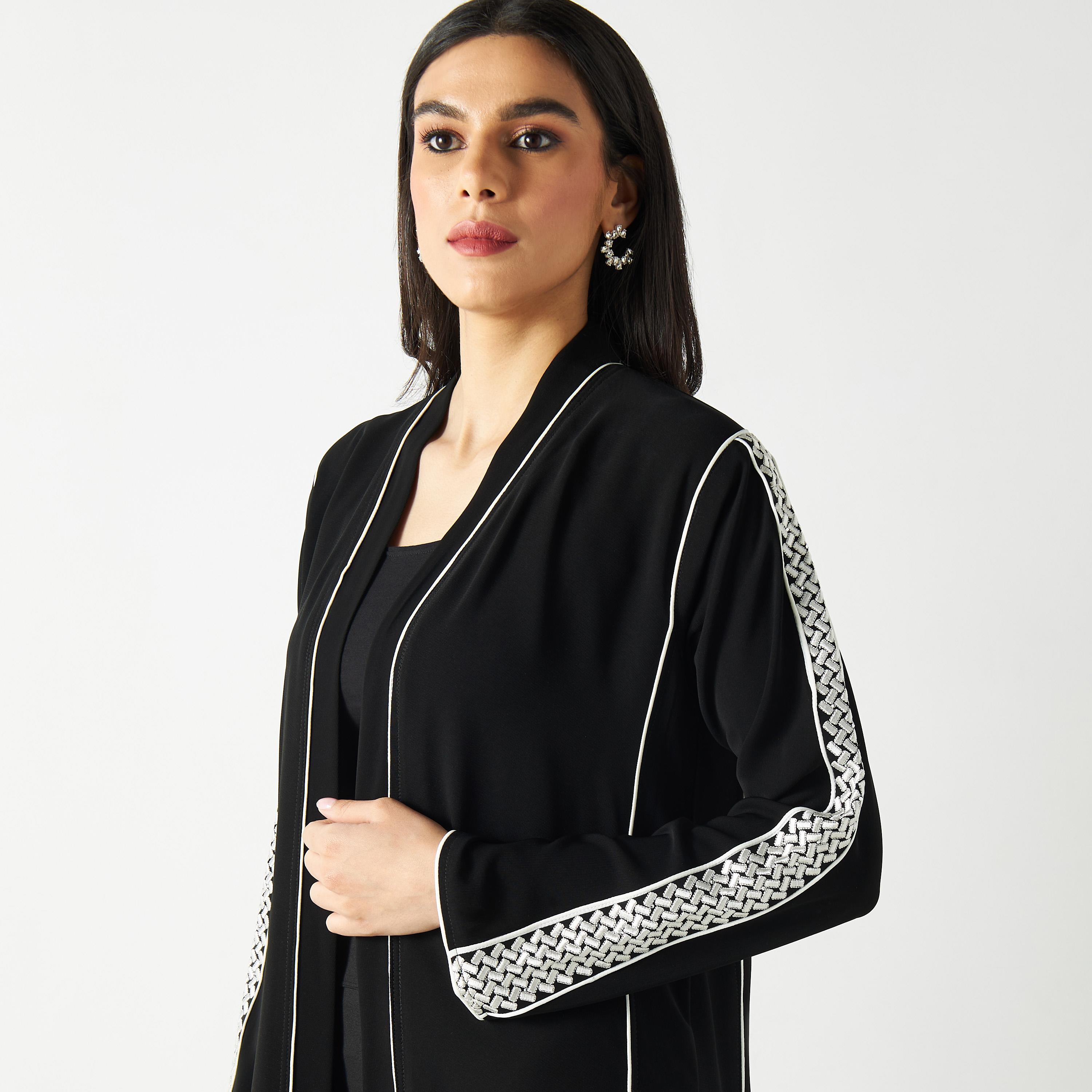 Open Front Embroidered Abaya-women-arabicclothing-abayas-image-3