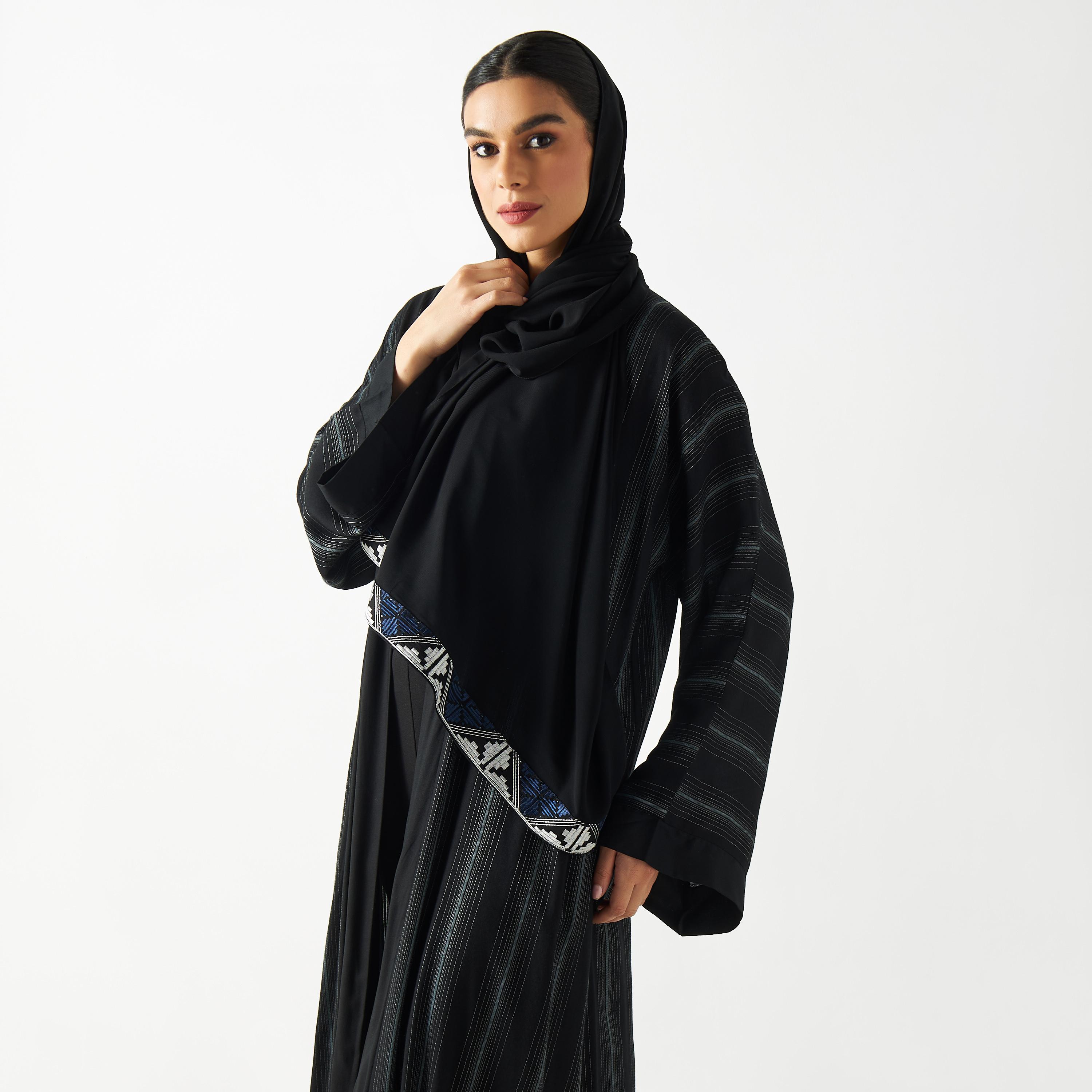 Printed Abaya with Hijab-women-arabicclothing-abayas-image-2