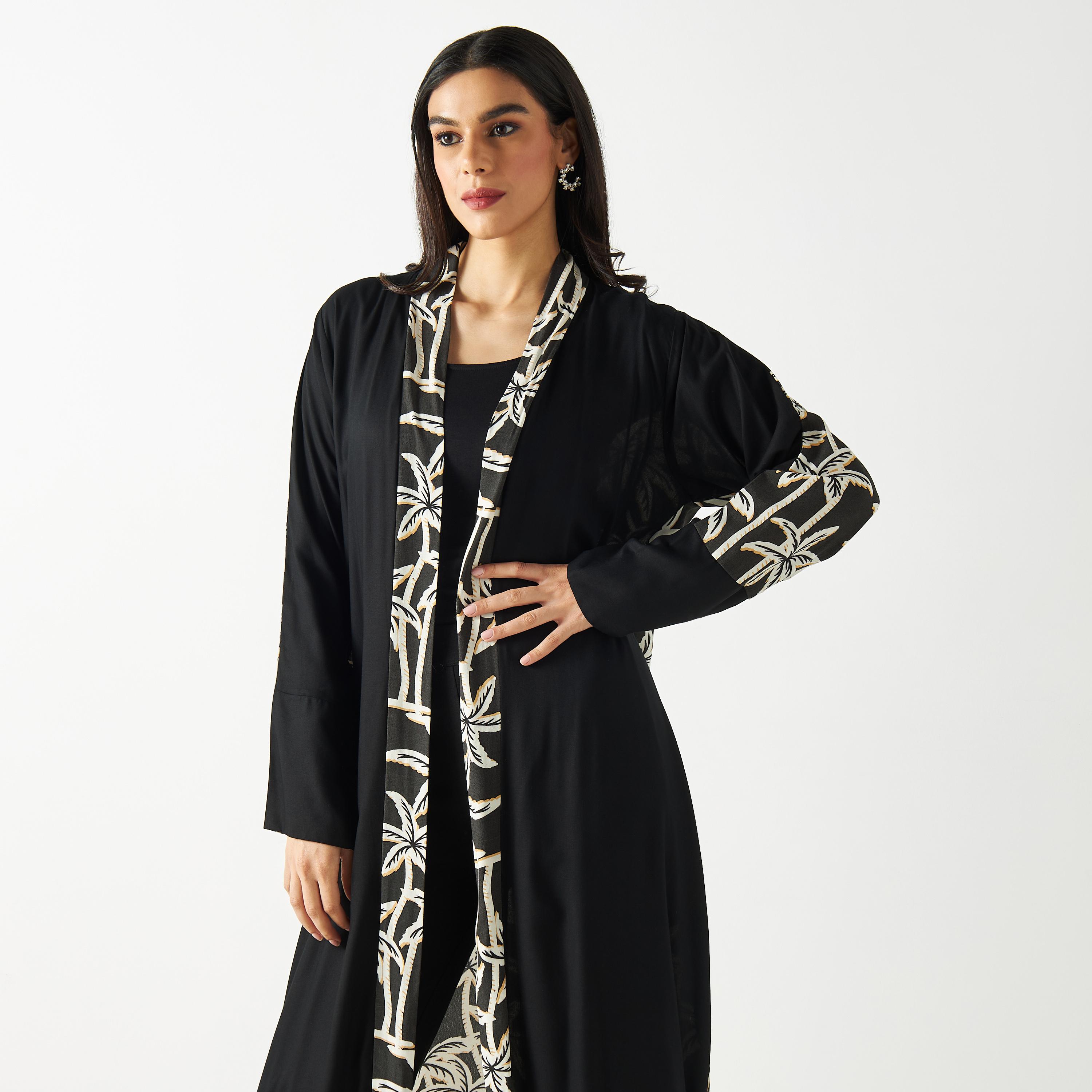 Printed Open Front Abaya-women-arabicclothing-abayas-image-2