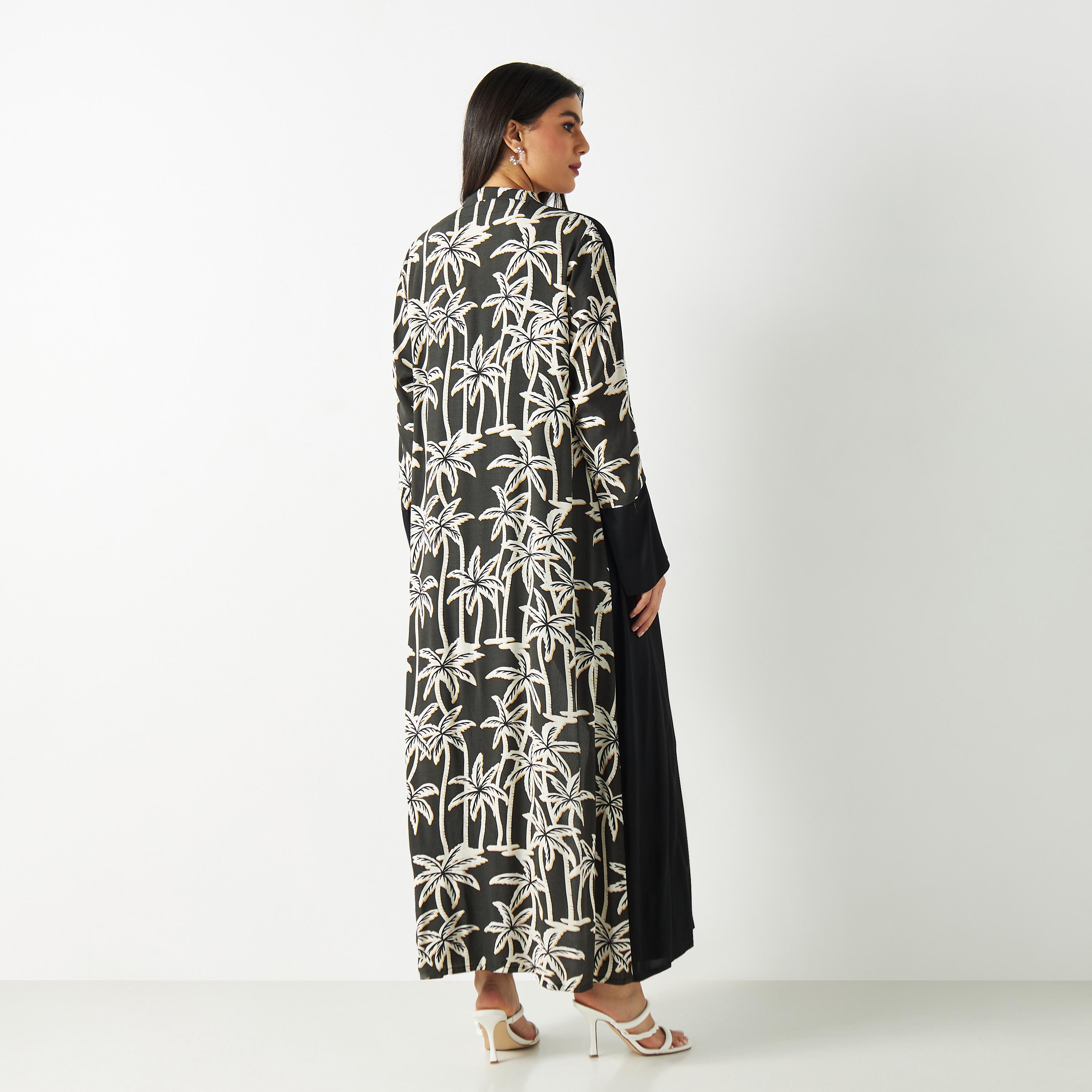 Printed Open Front Abaya-women-arabicclothing-abayas-image-5