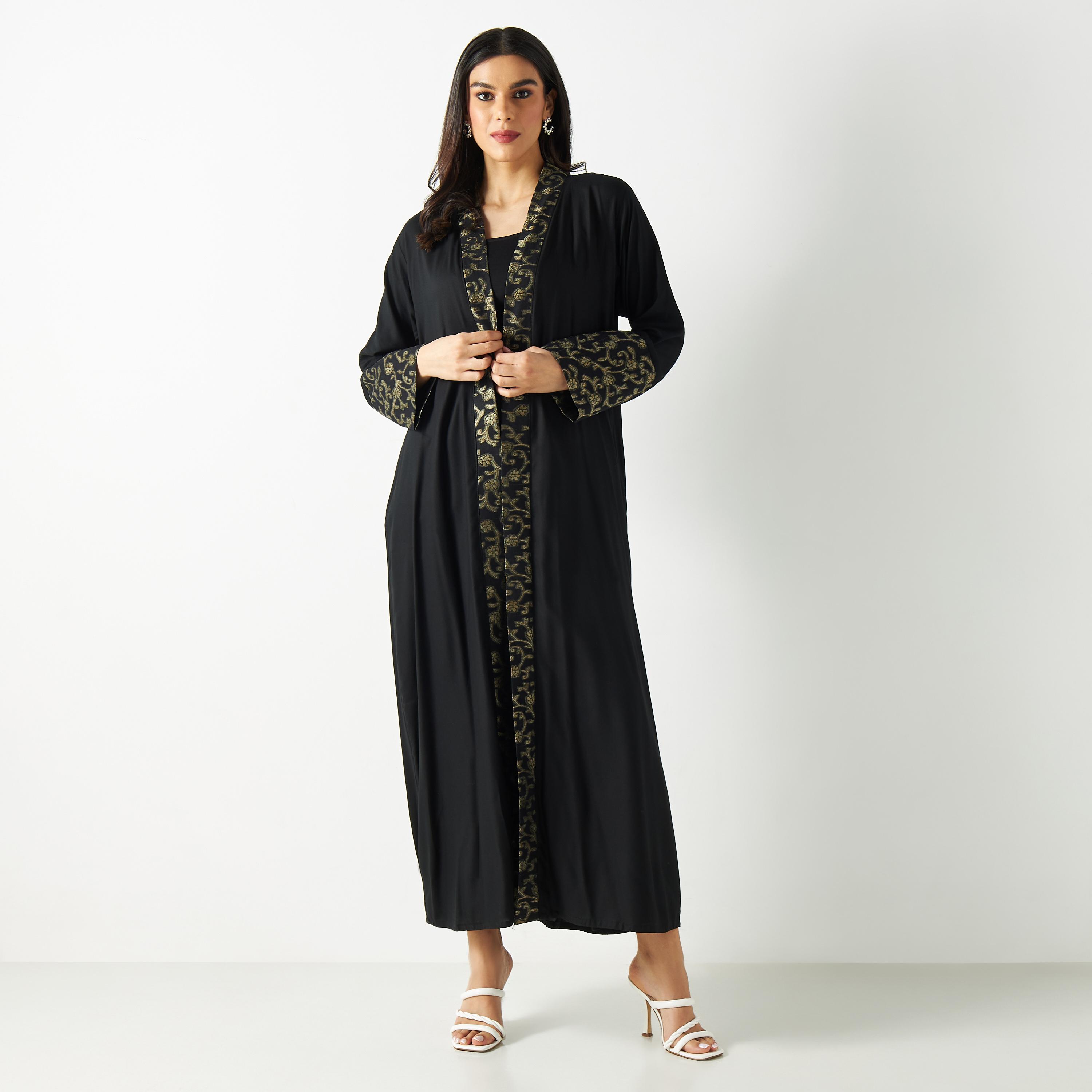 Floral Embroidered Abaya-women-arabicclothing-abayas-image-1