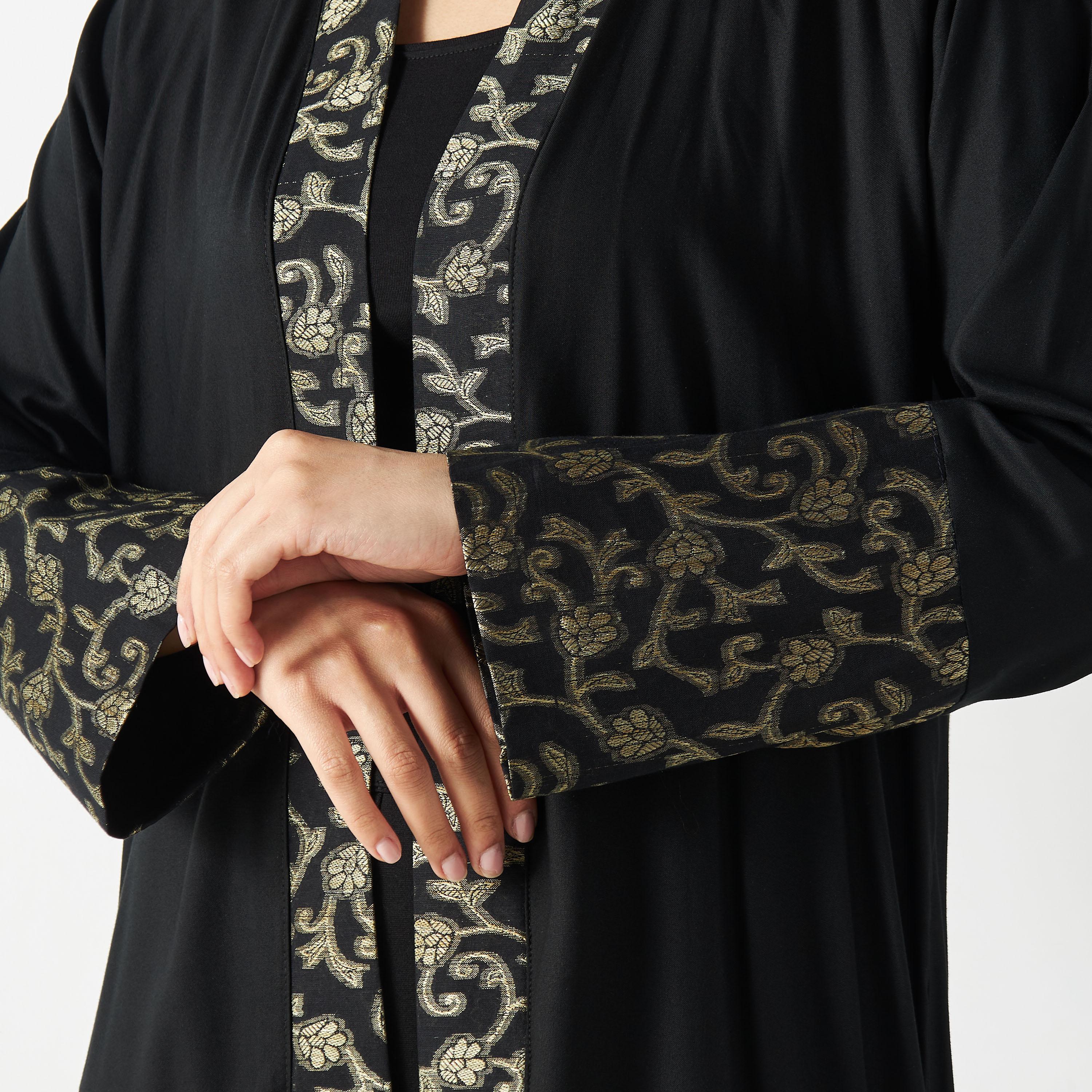 Floral Embroidered Abaya-women-arabicclothing-abayas-image-4