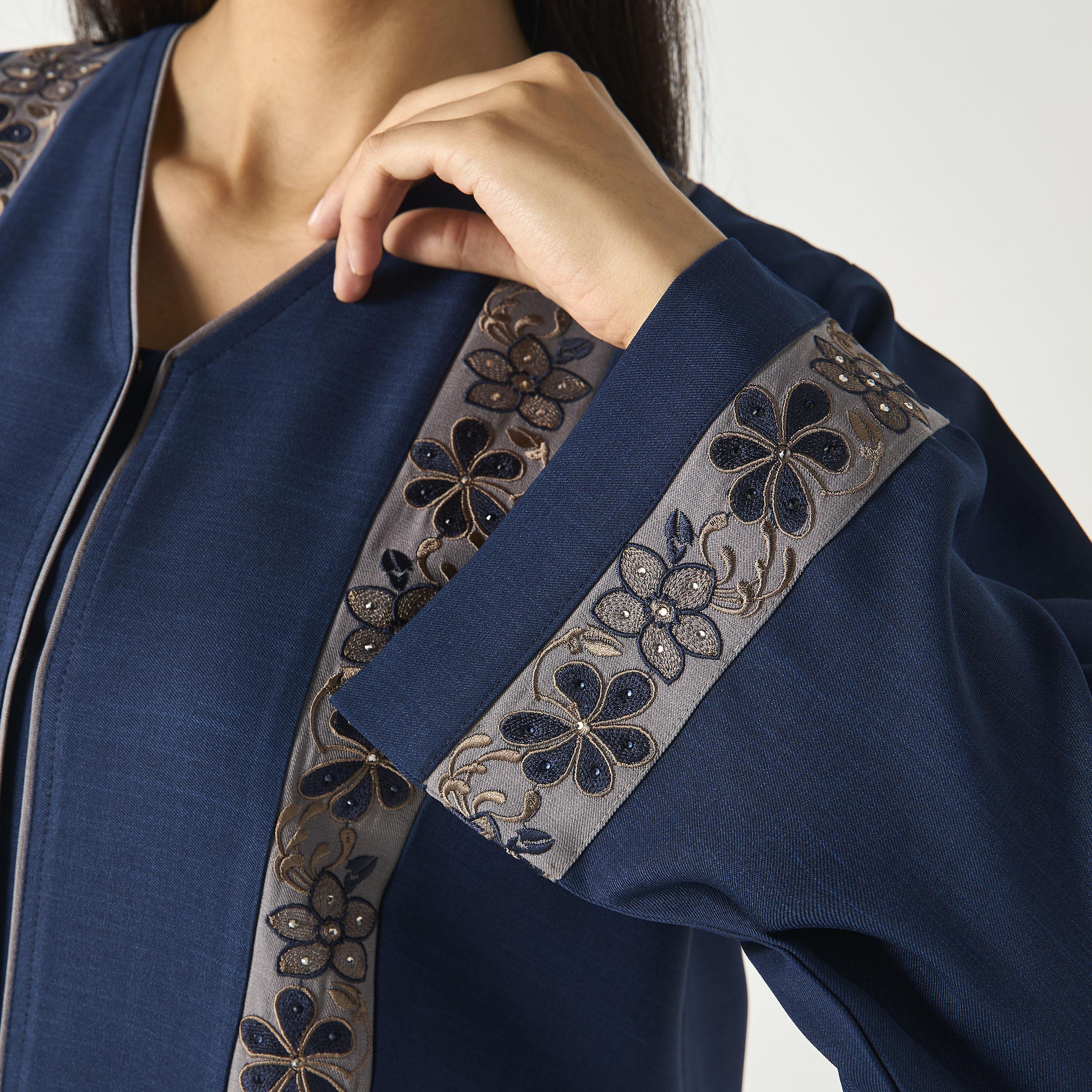 Hadiyath Al Madinah Embroidered Abaya-women-arabicclothing-abayas-image-3