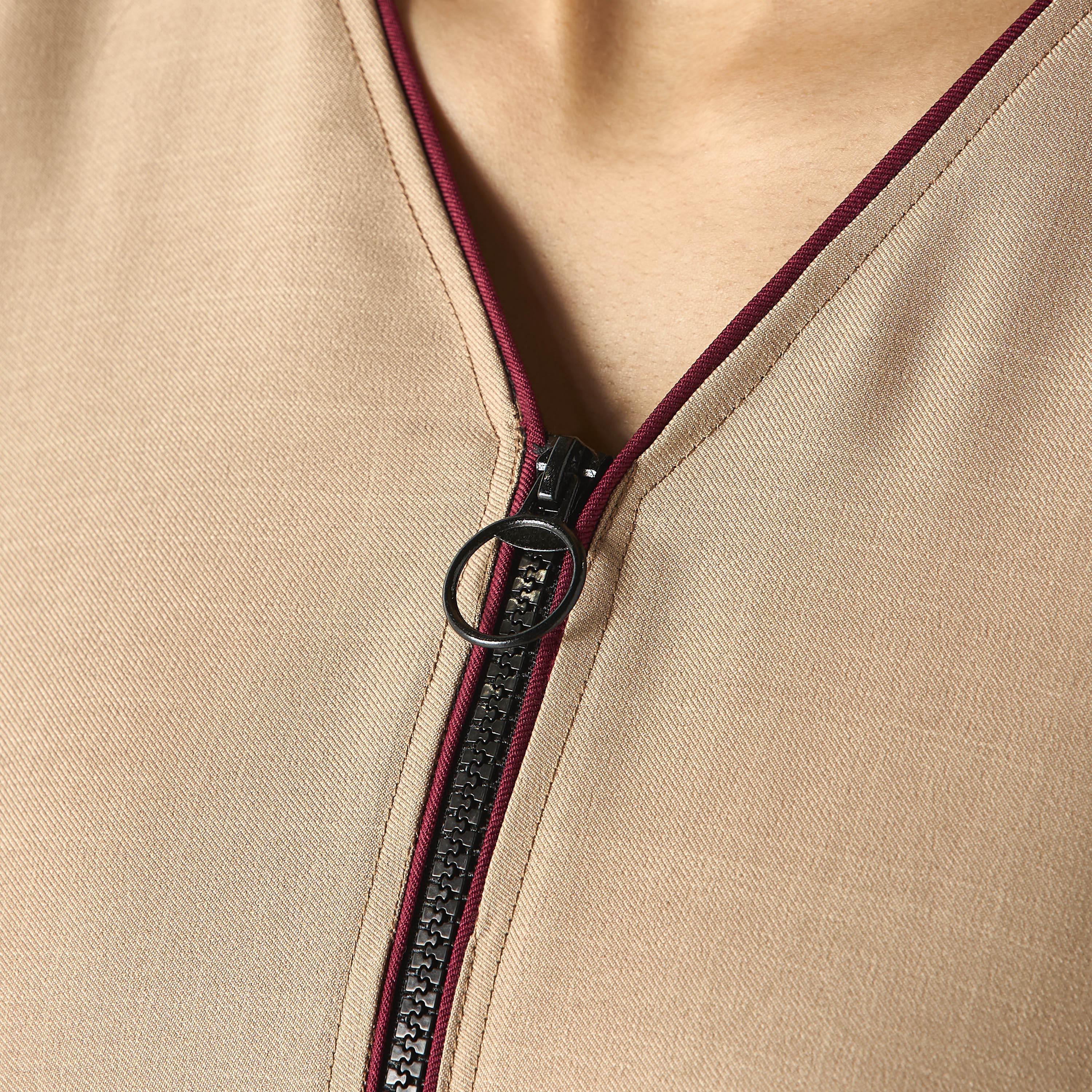 Hadiyath Al Madinah Lace Detail Abaya with Zip Closure-women-arabicclothing-abayas-image-6