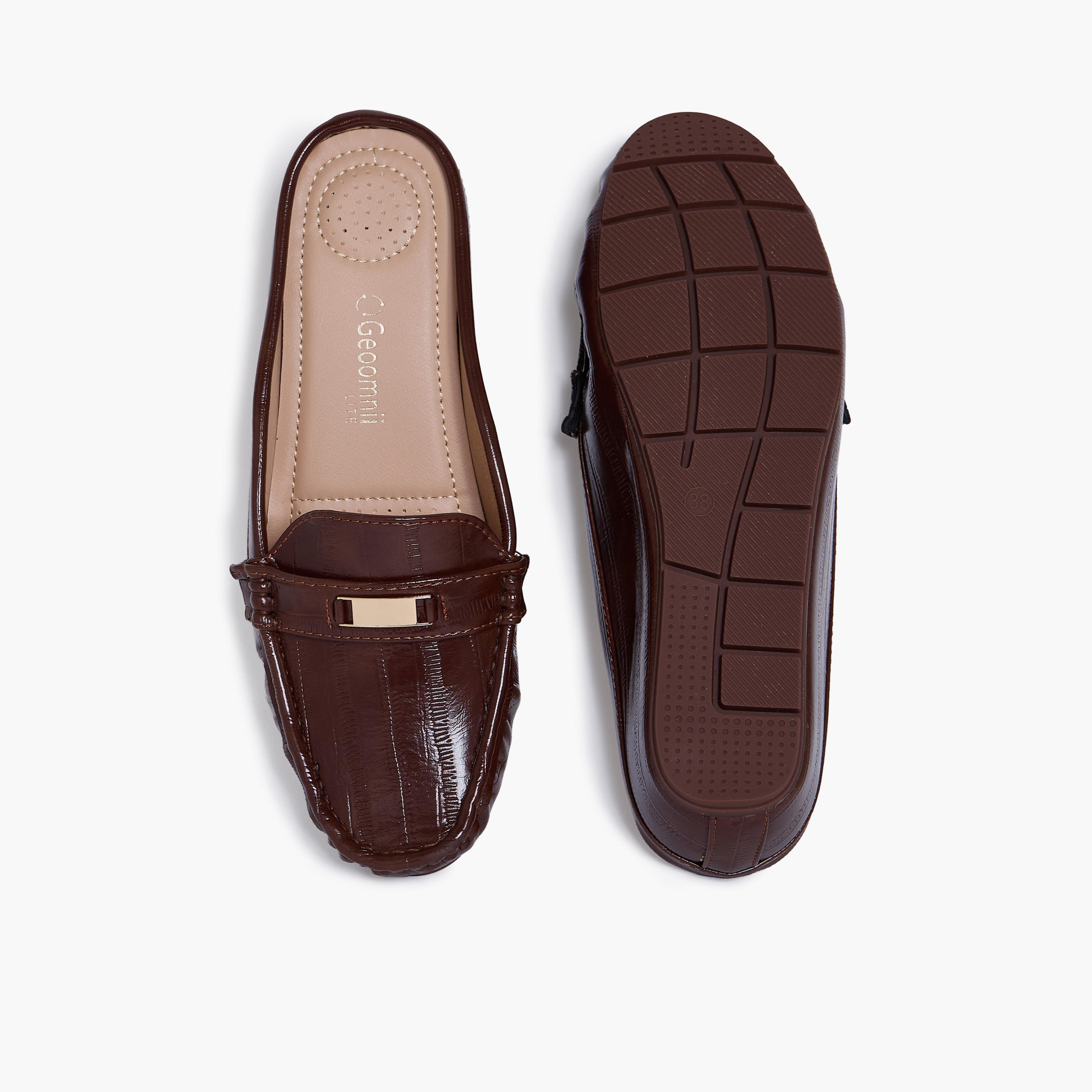 جيومني - حذاء كيارا1 سهل الارتداء نعل سميك للنساء | J2501-391-BROWN-women-shoes-flats-mules-image-3