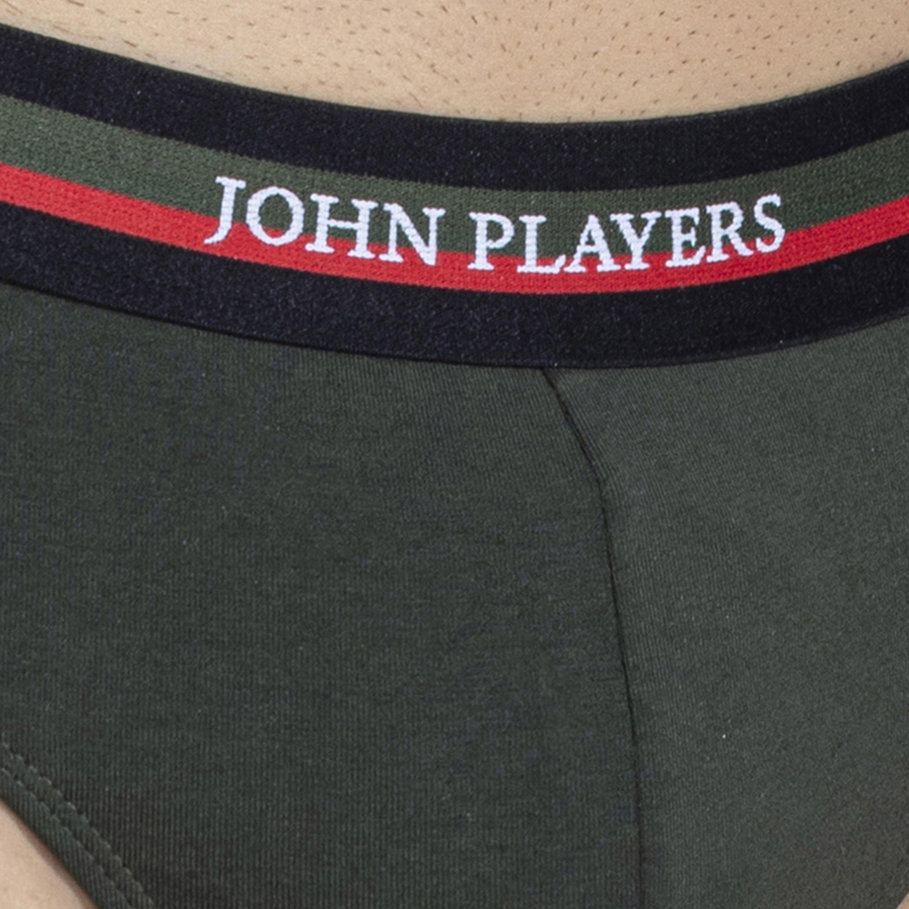 John Player Pack of 2 Brand Print Waistband Men's Briefs-men-clothing-innerwear-underwear-image-6