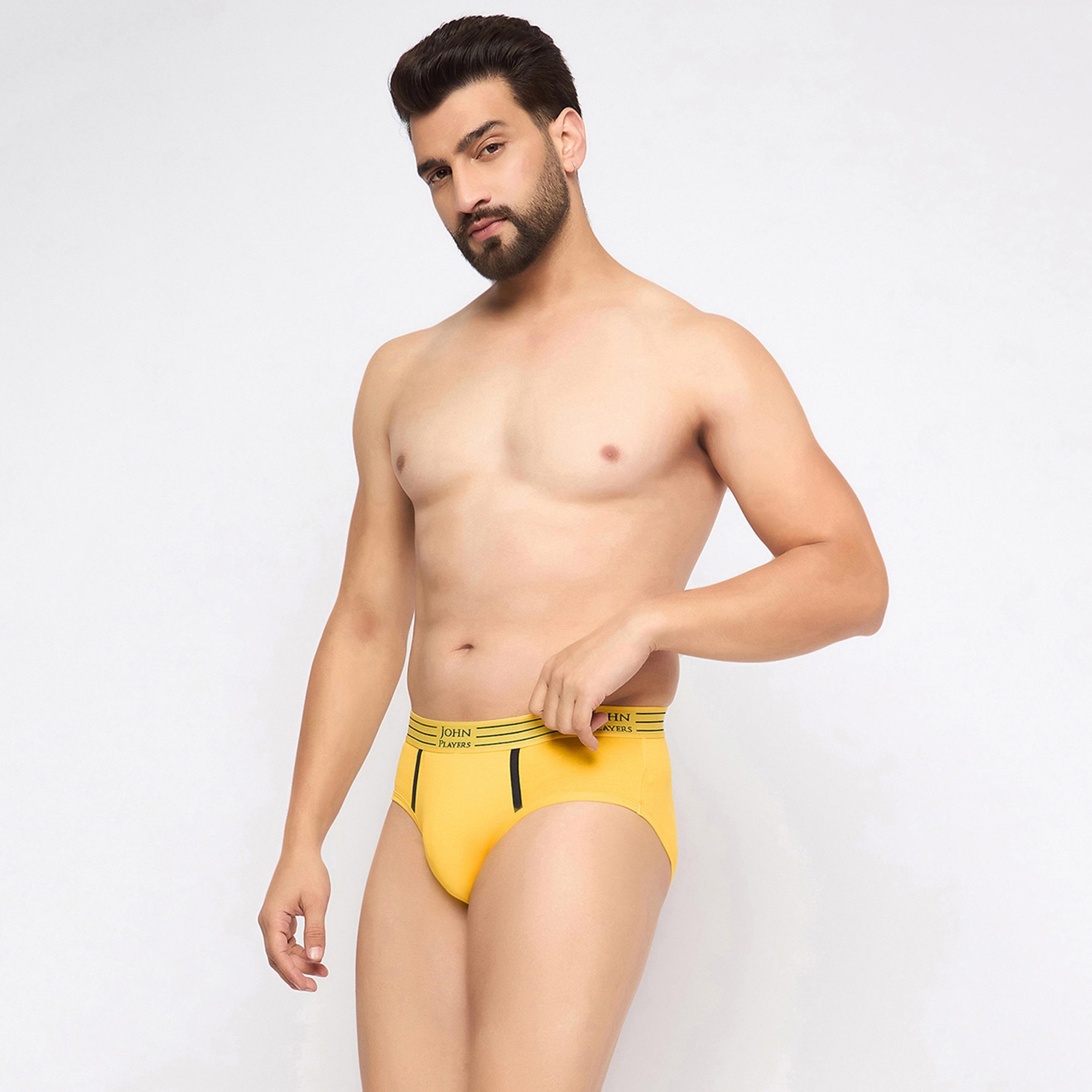 John Player Pack of 2 Brand Print Waistband Men's Briefs-men-clothing-innerwear-underwear-image-6