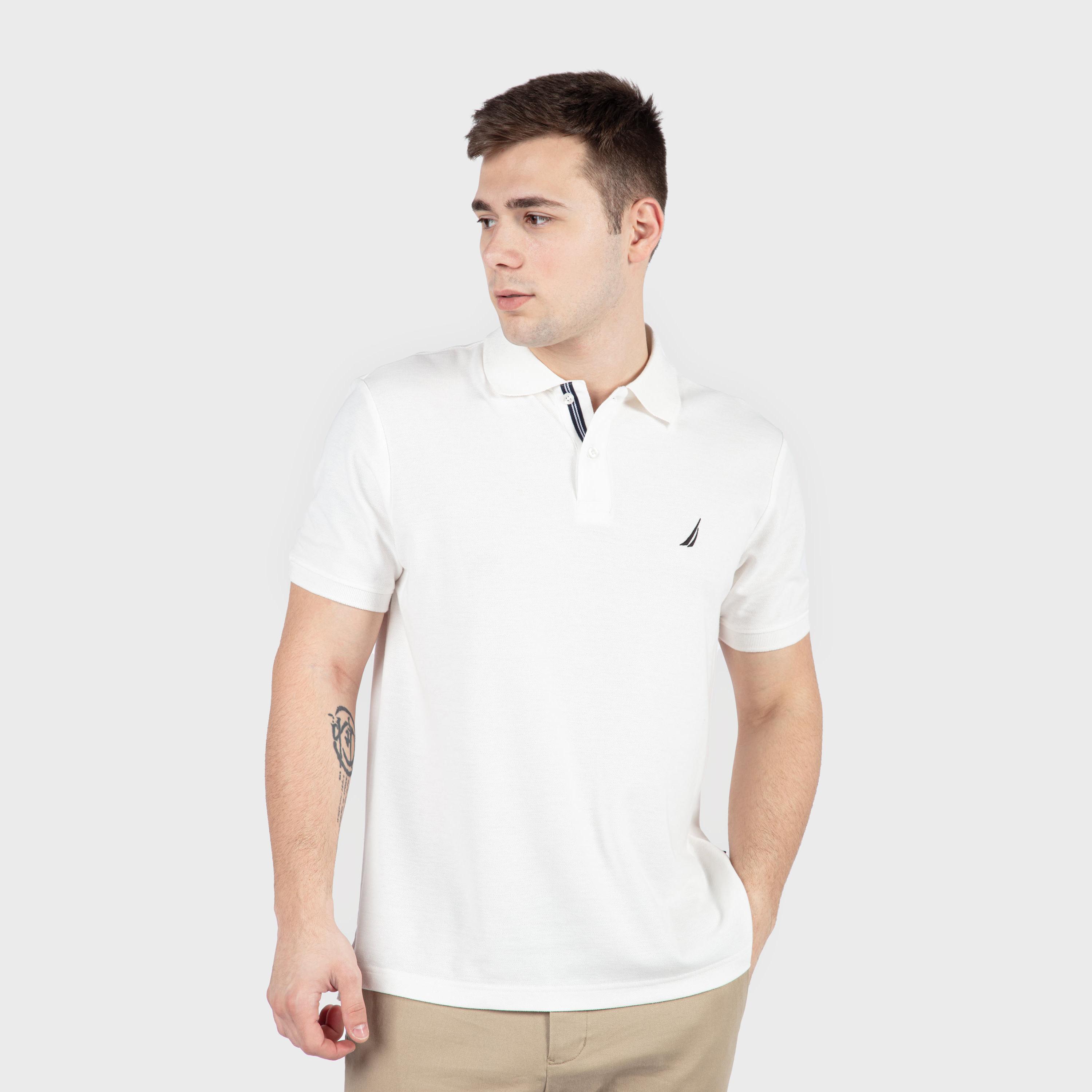 Nautica Plain Collared Short Sleeves Polo T Shirt