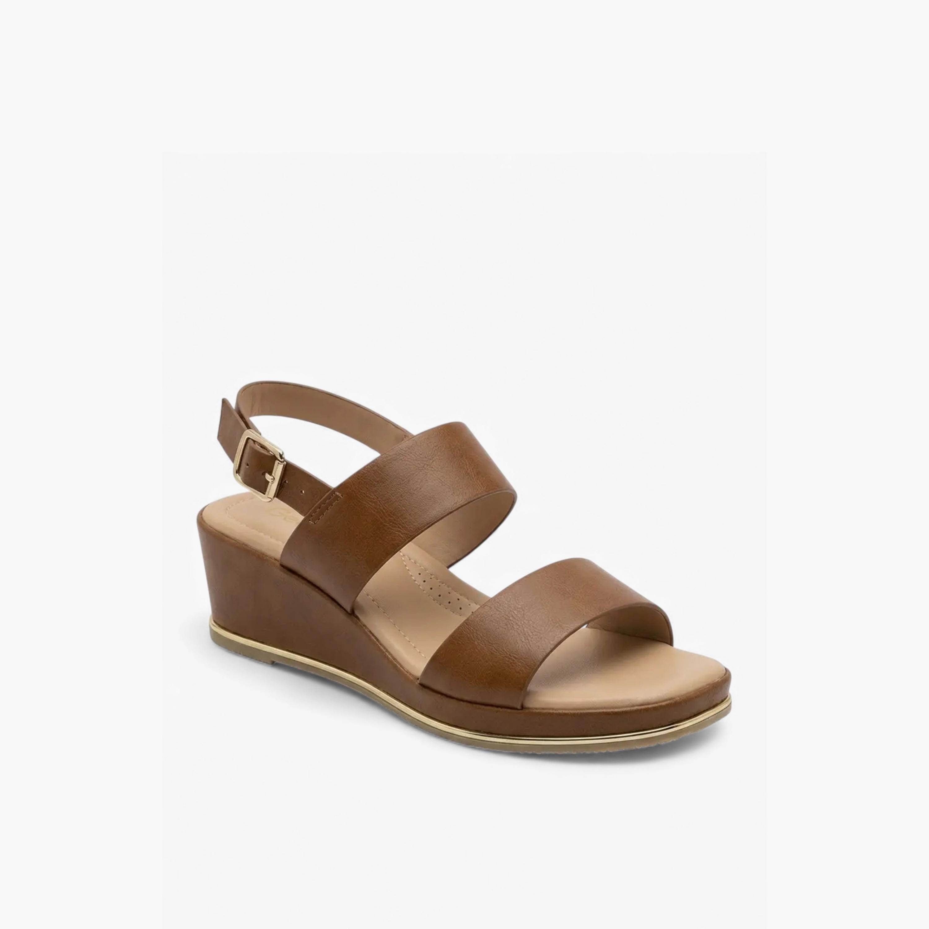 جيومني - صندل بريكس بكعب إسفيني وإبزيم للنساء | JJ1125-5-BEIGE-women-shoes-sandals-heeled-image-1