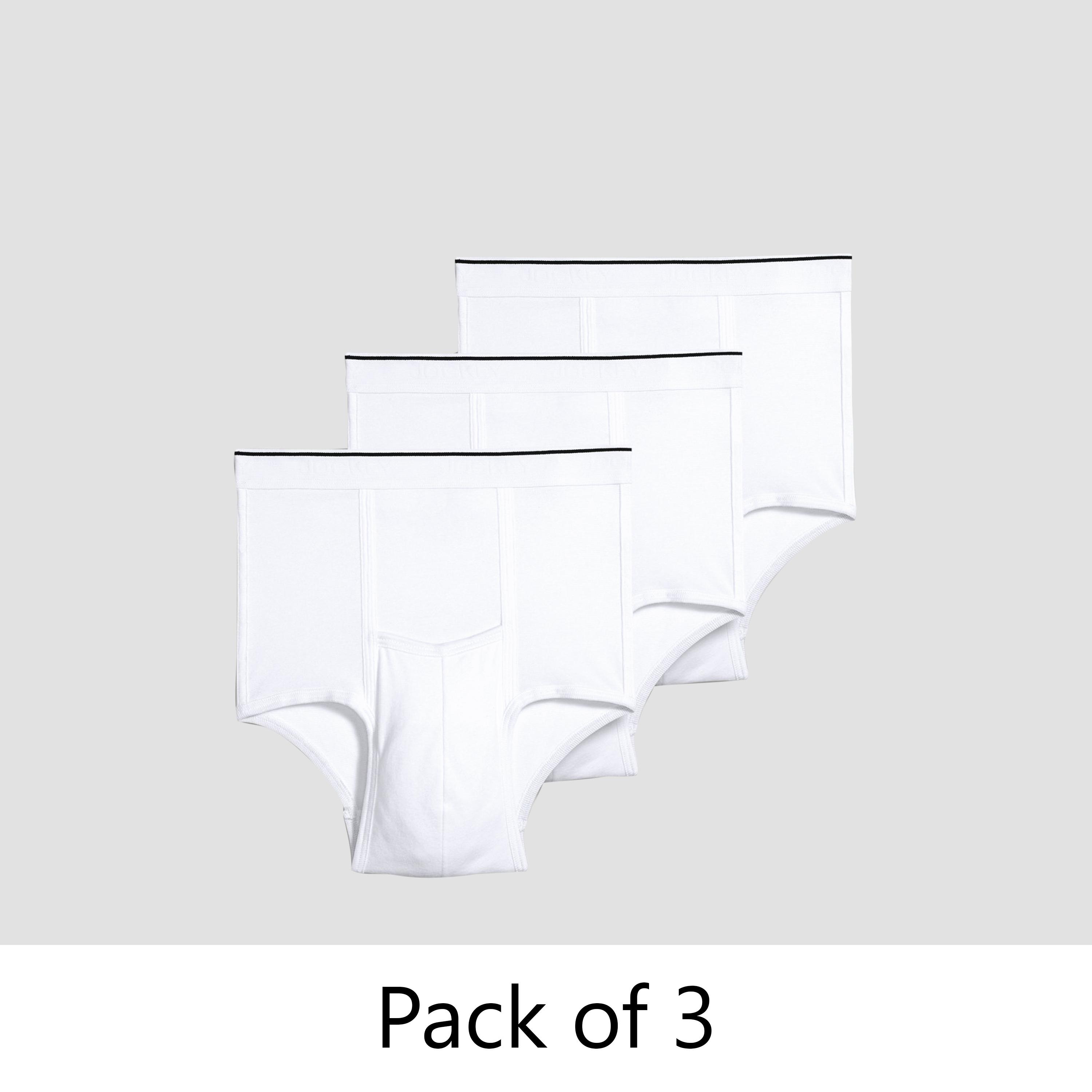 Jockey Pack of 3 Plain Men's Briefs-men-clothing-innerwear-underwear-image-1
