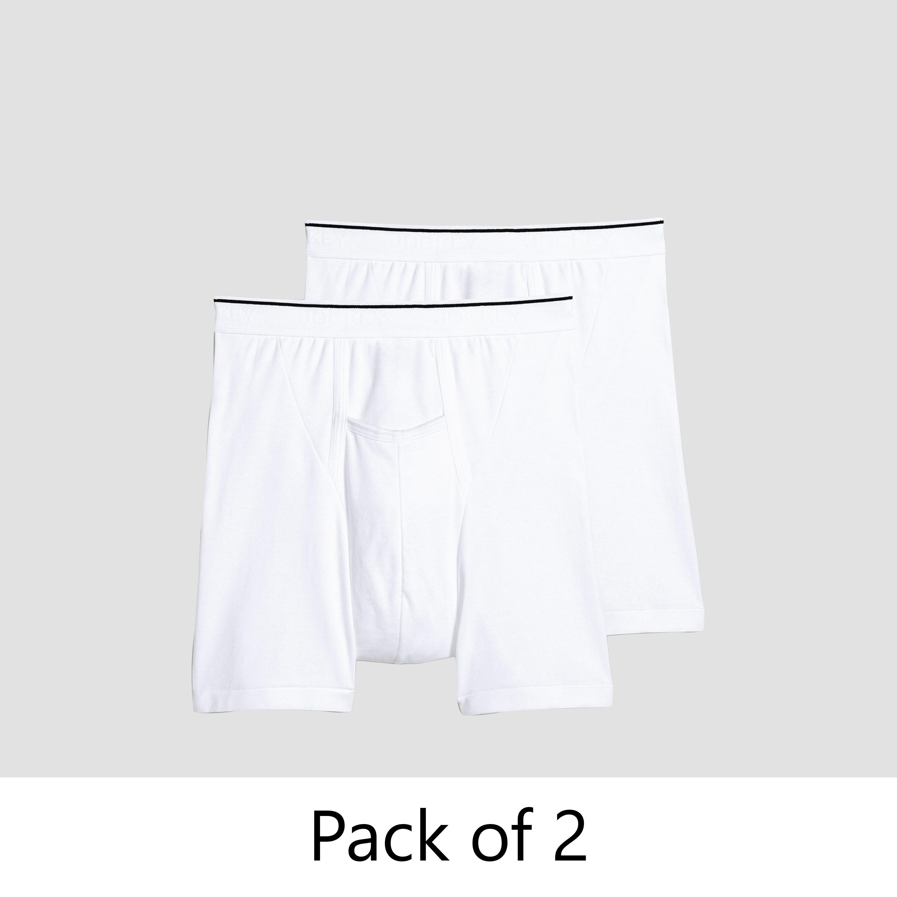 عبوة من 2 سراويل بوكسر بريف رجالية سادة من جوكي-men-clothing-innerwear-underwear-image-1