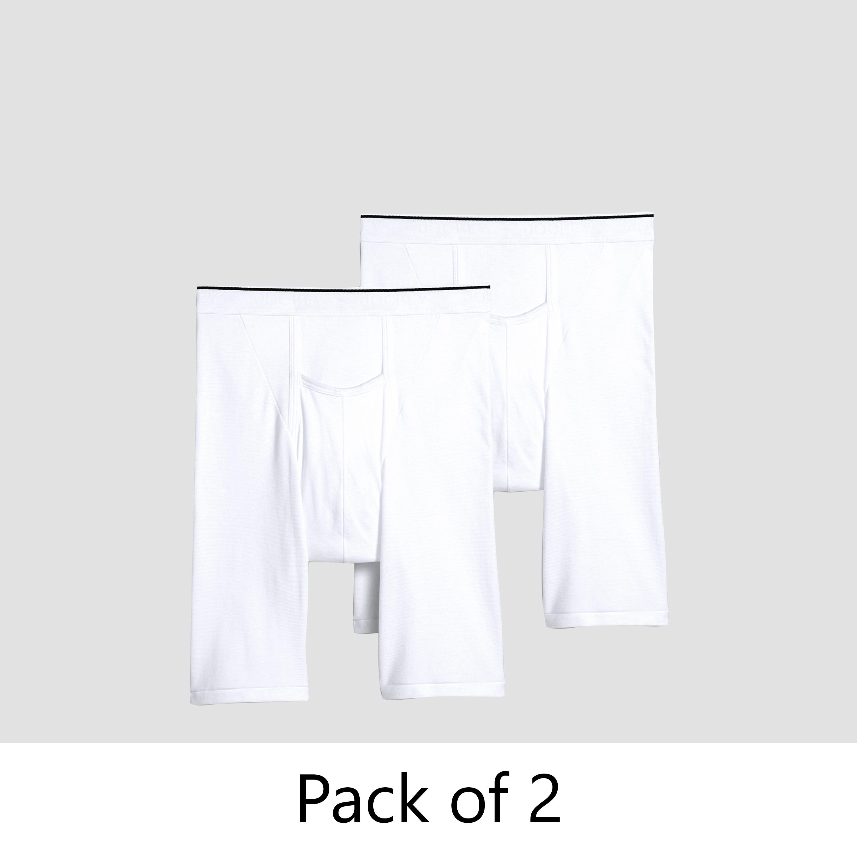 عبوة من 2 سراويل بوكسر بريف رجالية سادة من جوكي-men-clothing-innerwear-underwear-image-1