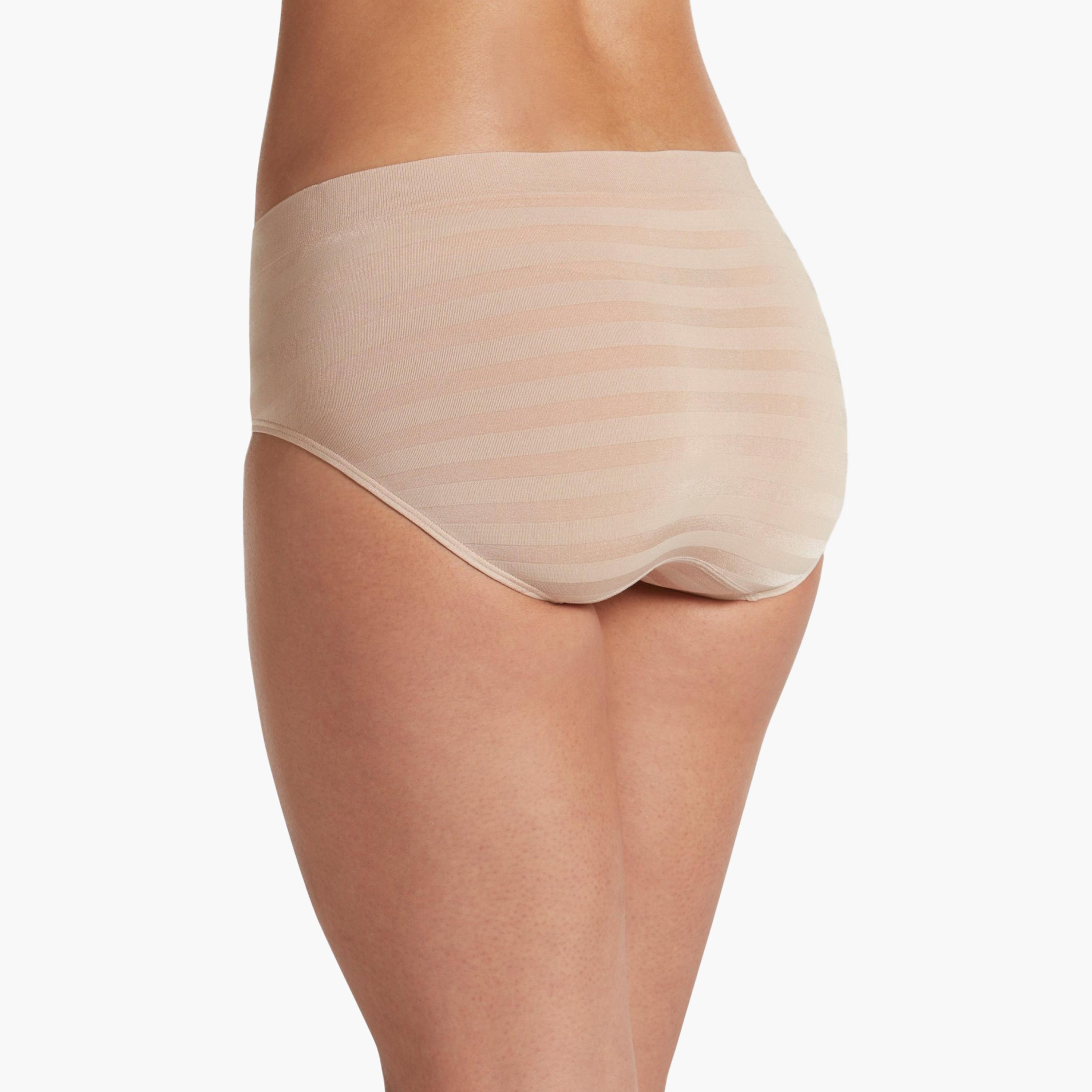 سراويل داخلية نسائية مخططة بلون بيج وتغطية متوسطة من جوكي-women-clothing-lingerie-panties-image-2