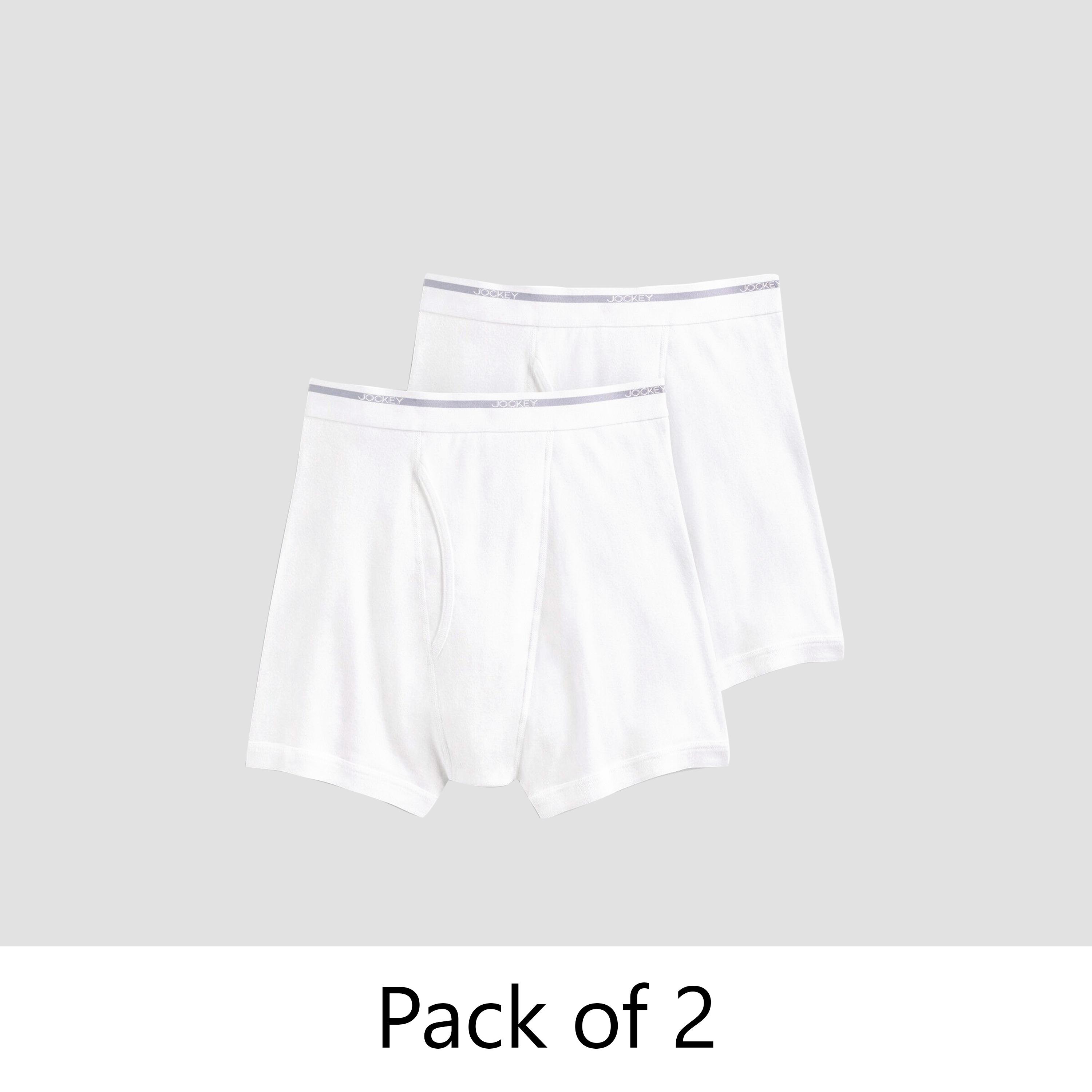 عبوة من 2 سراويل بوكسر بريف رجالية سادة مقاس بلس من جوكي-men-clothing-innerwear-underwear-image-1