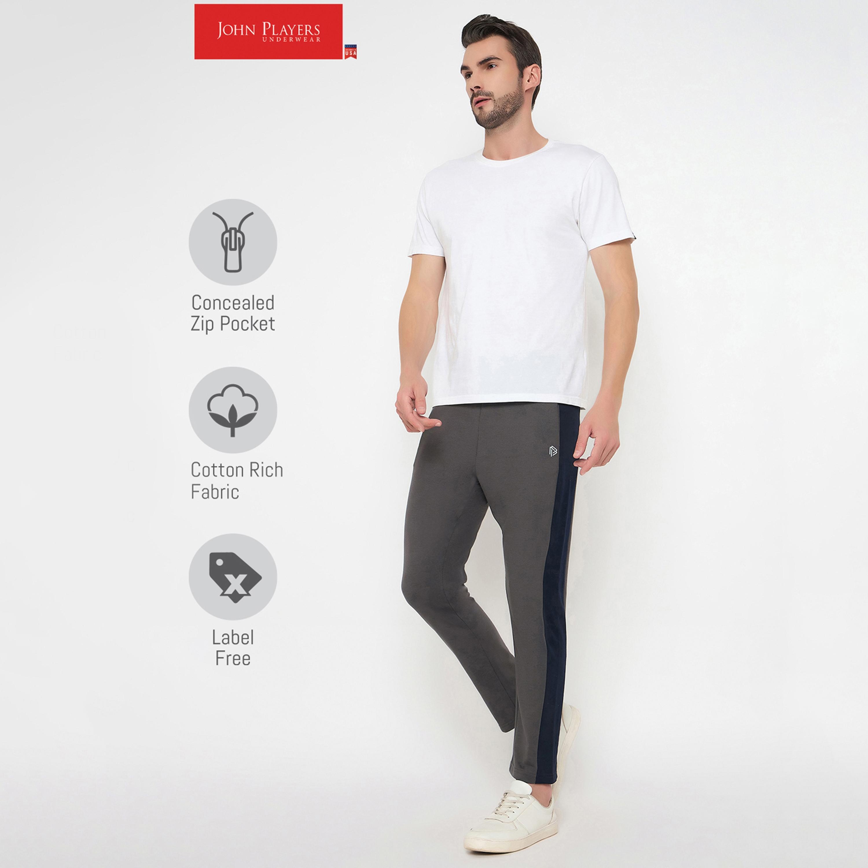 John Player Color-Blocked Mid-Rise Elasticated Waist Men's Pyjamas-men-clothing-nightwear-pyjamaandshorts-image-7