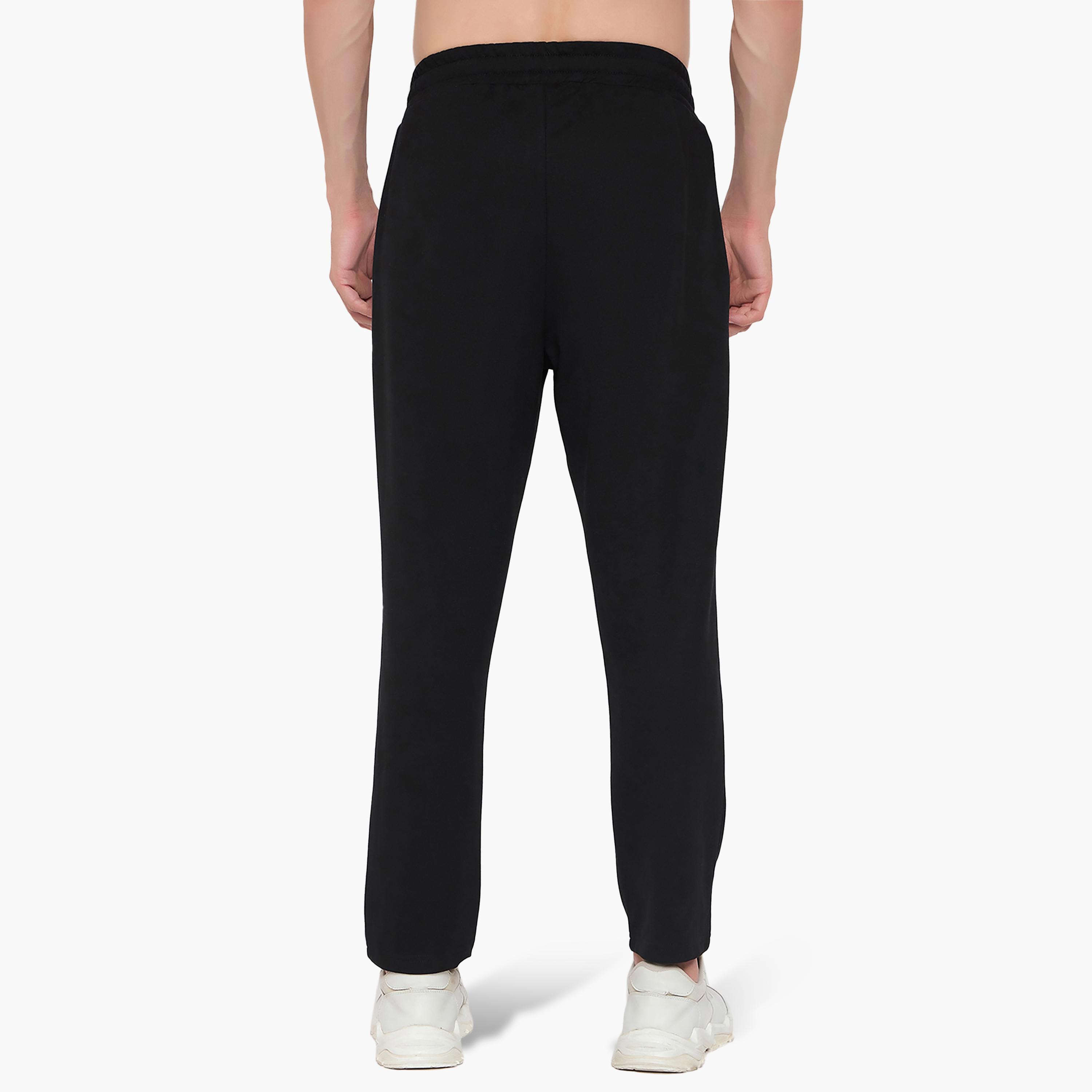 John Player Plain Mid-Rise Elasticated Waist Men's Pyjamas-men-clothing-nightwear-pyjamaandshorts-image-4