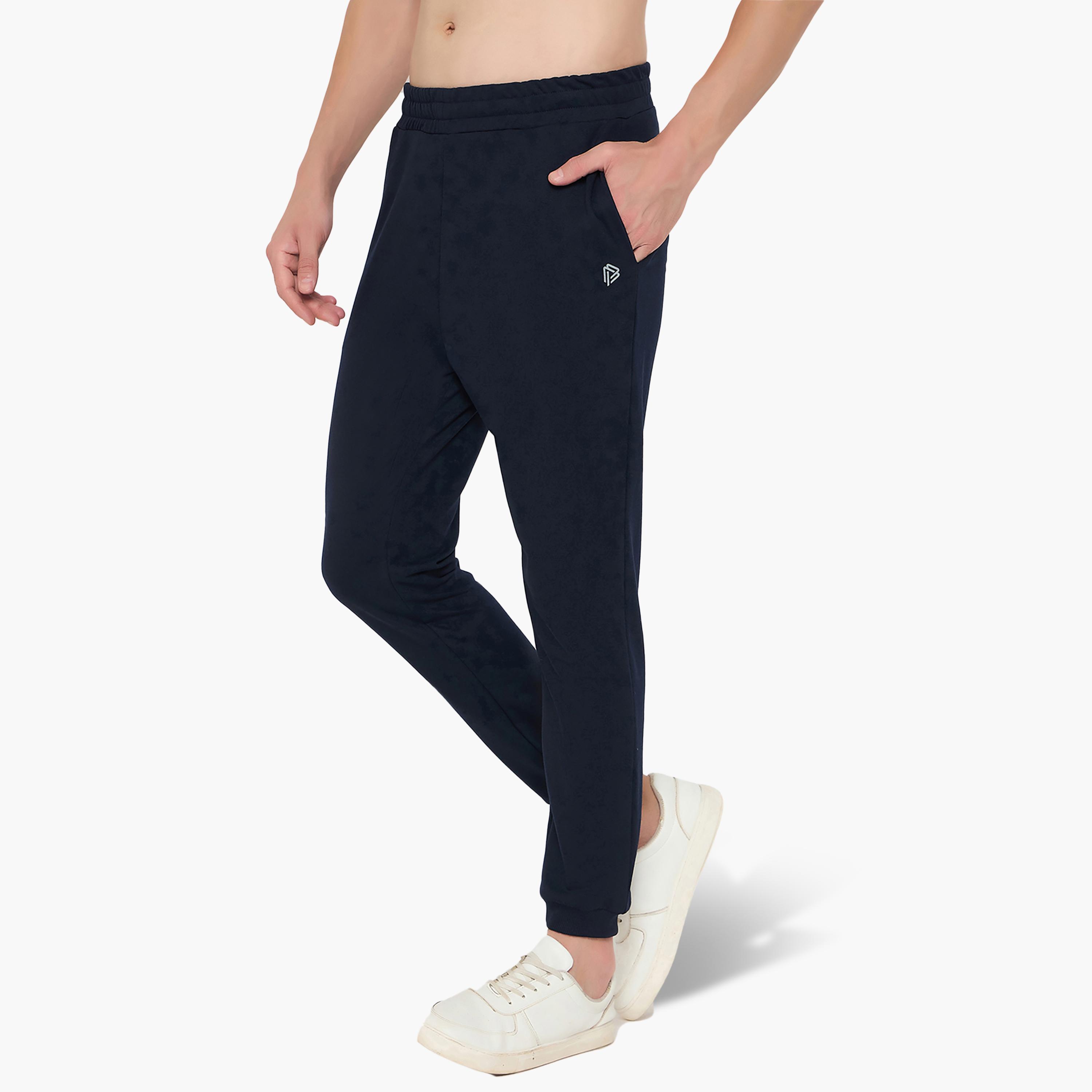 بنطلون جوجر رجالي سادة بخصر مطاطي متوسط الارتفاع من جون بلاير-men-clothing-nightwear-pyjamaandshorts-image-5