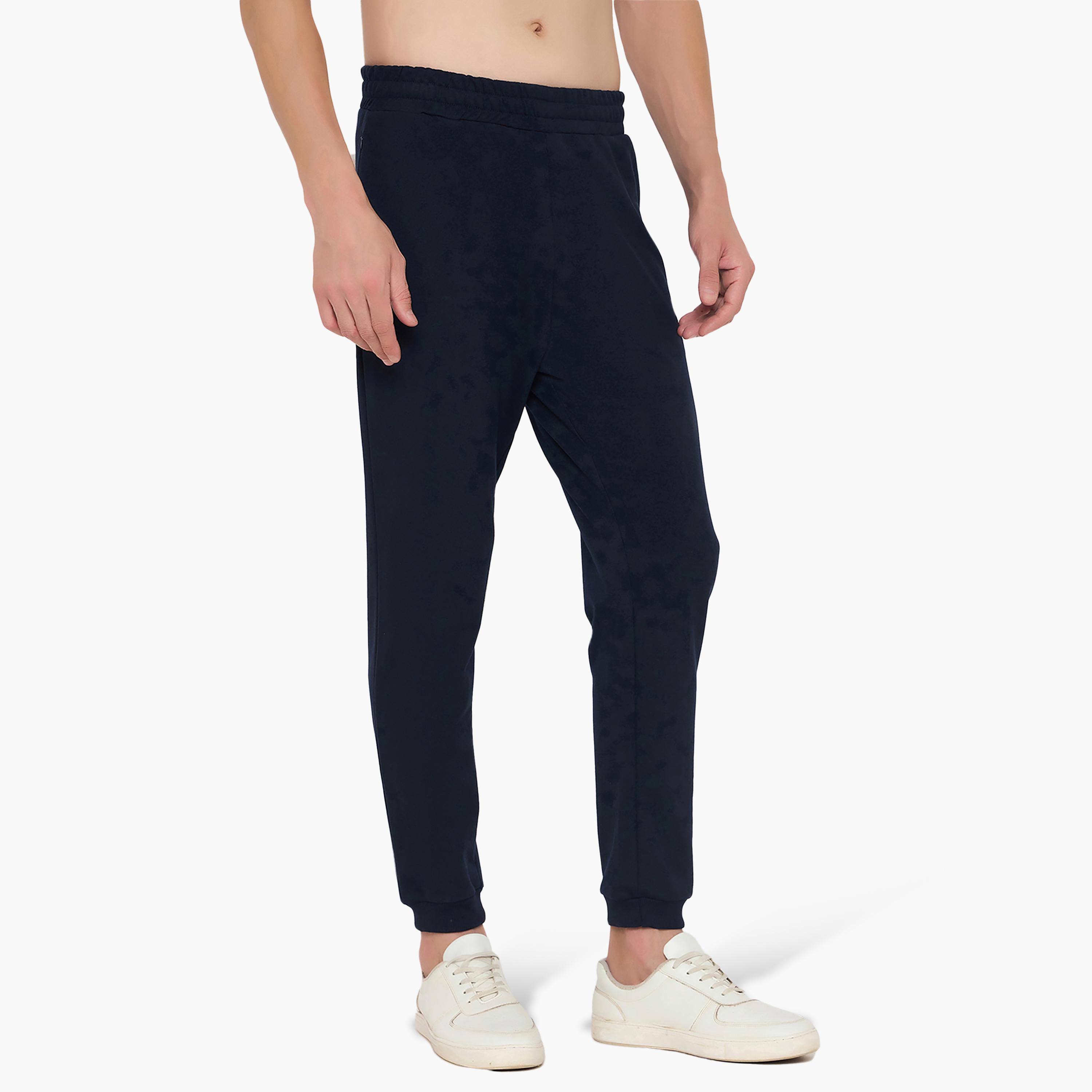 بنطلون جوجر رجالي سادة بخصر مطاطي متوسط الارتفاع من جون بلاير-men-clothing-nightwear-pyjamaandshorts-image-6